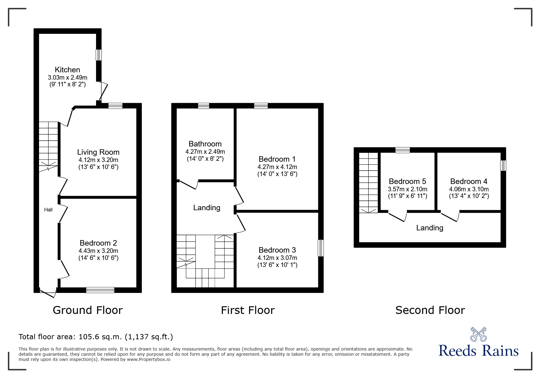Floorplan of 4 bedroom Mid Terrace House to rent, Everton Road, Sheffield, South Yorkshire, S11