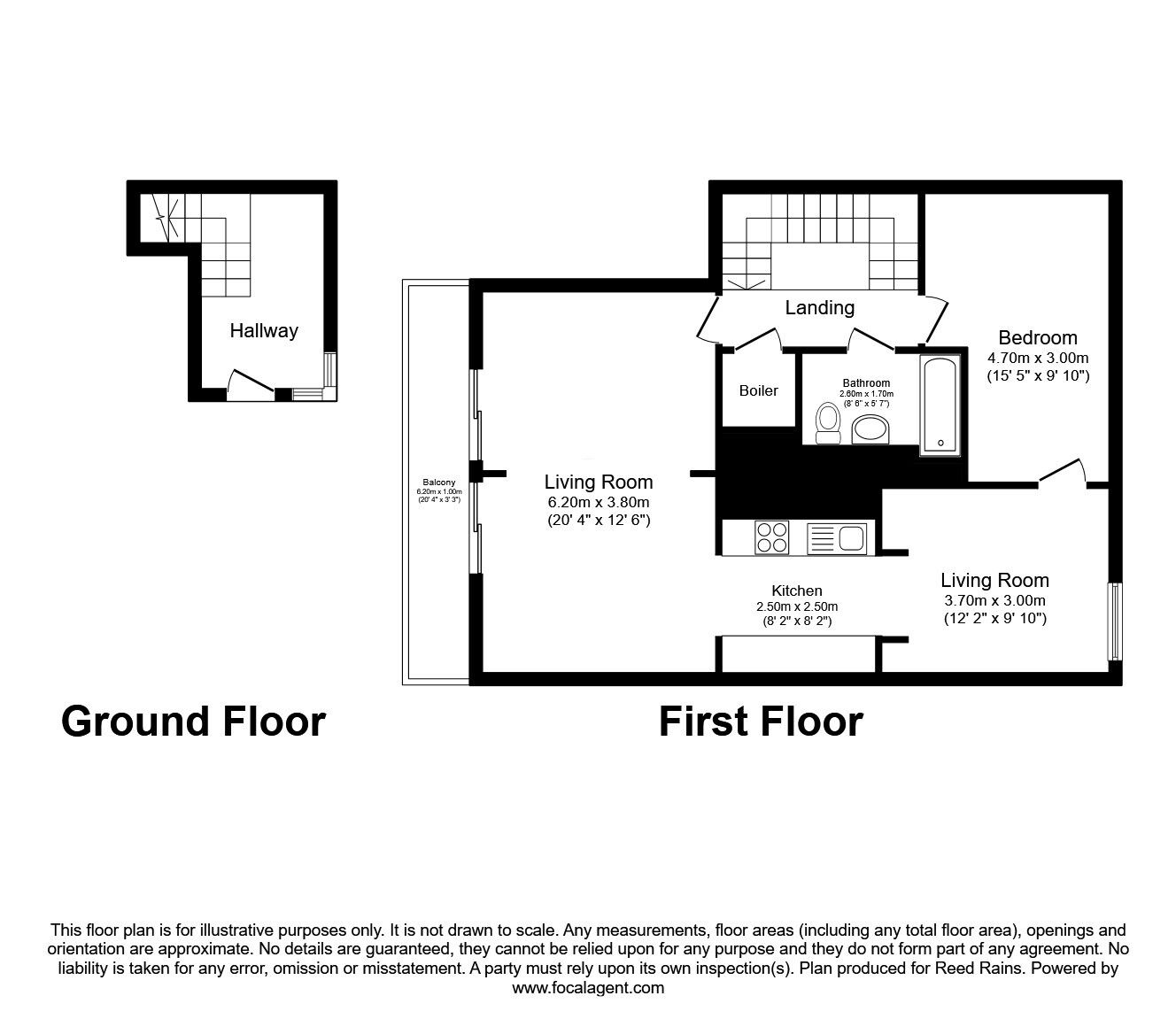 Floorplan of 2 bedroom Flat for sale, South Street, Park Hill, Sheffield, S2