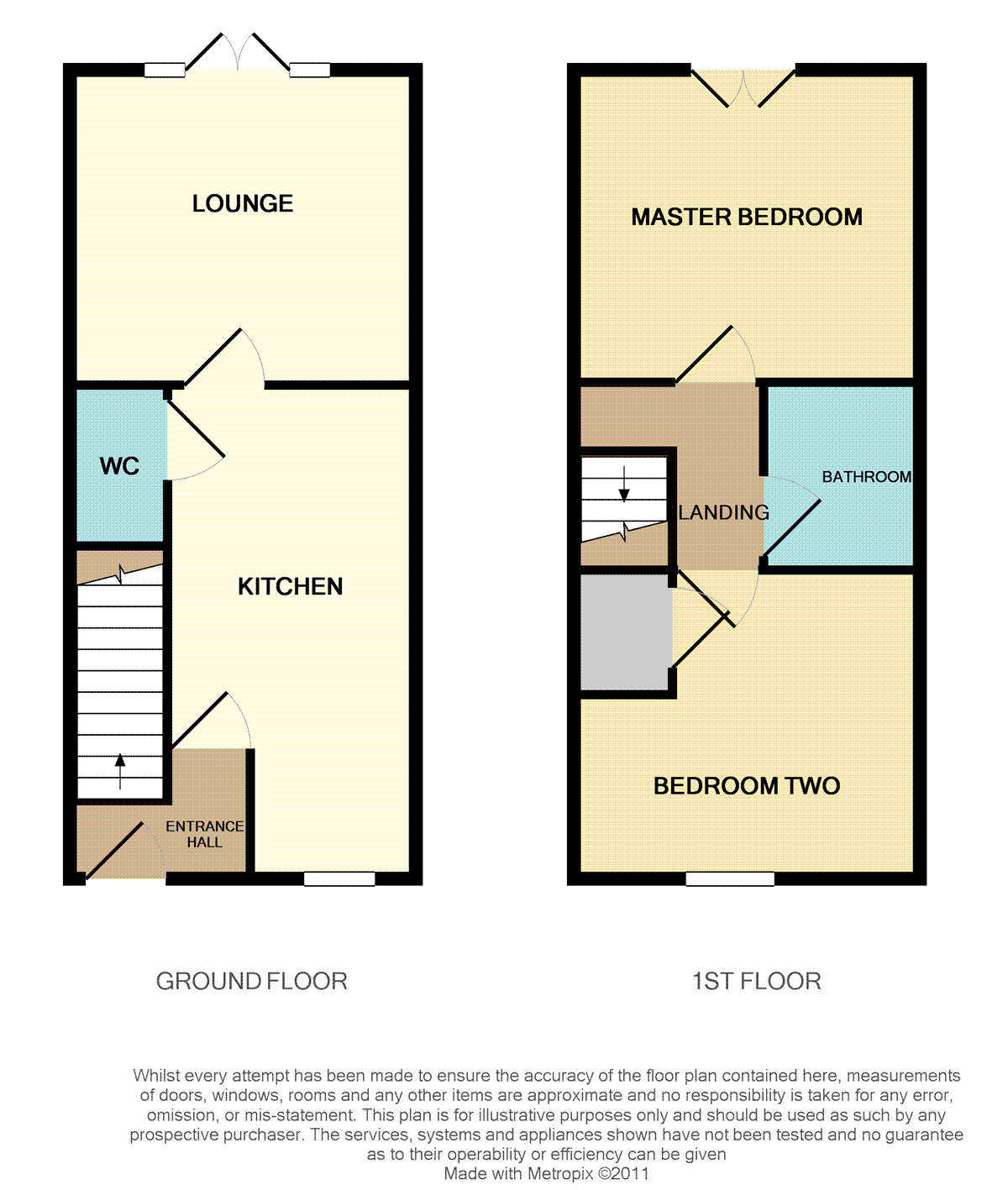 Floorplan of 2 bedroom  House to rent, Barfoss Place, Selby, North Yorkshire, YO8