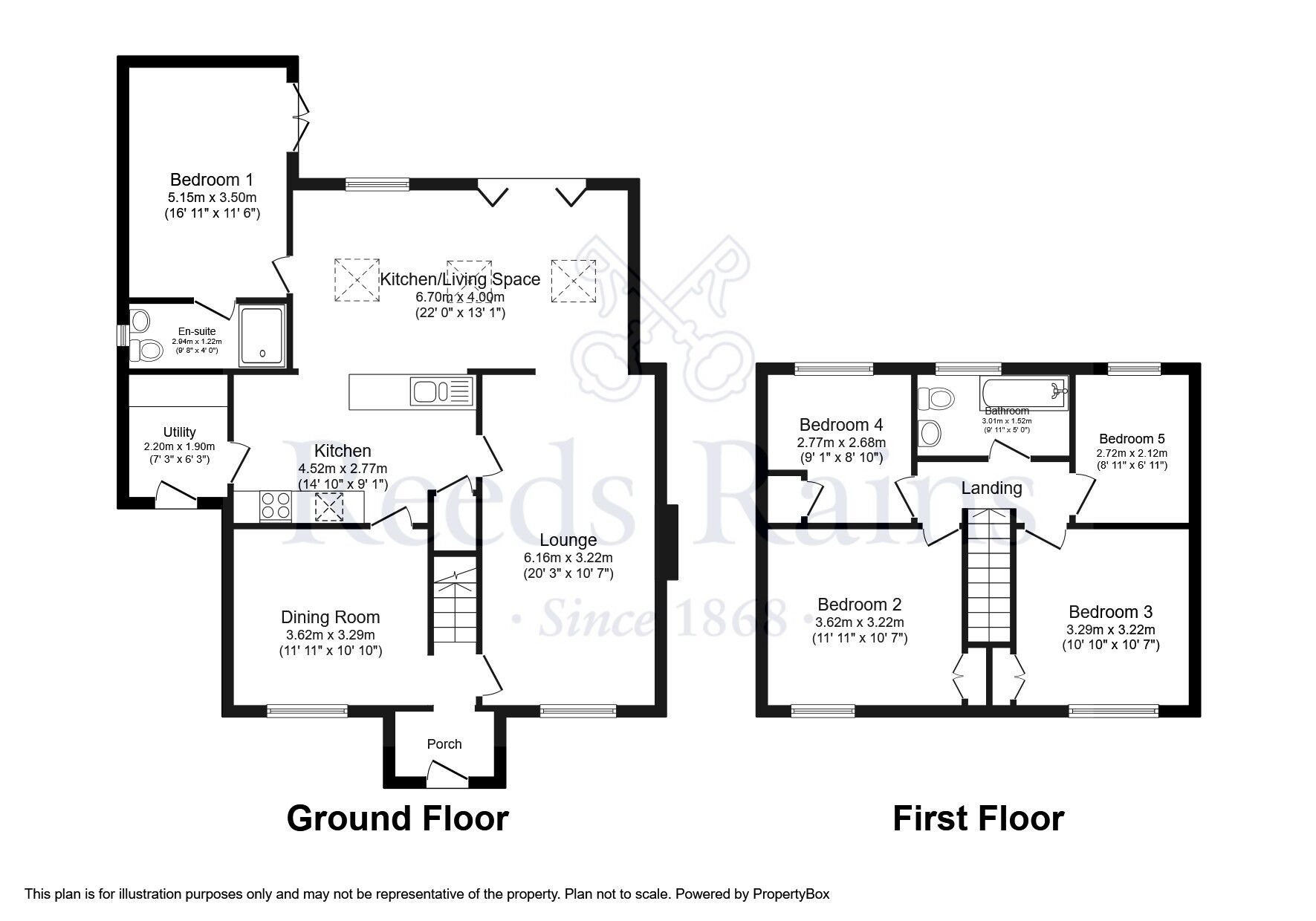 Floorplan of 5 bedroom Detached House for sale, Garth Avenue, North Duffield, North Yorkshire, YO8