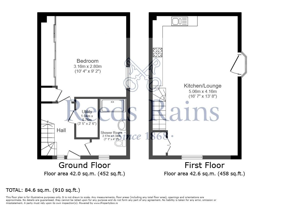 Floorplan of 1 bedroom Semi Detached House for sale, Pastures Close, Barlby, Selby, YO8