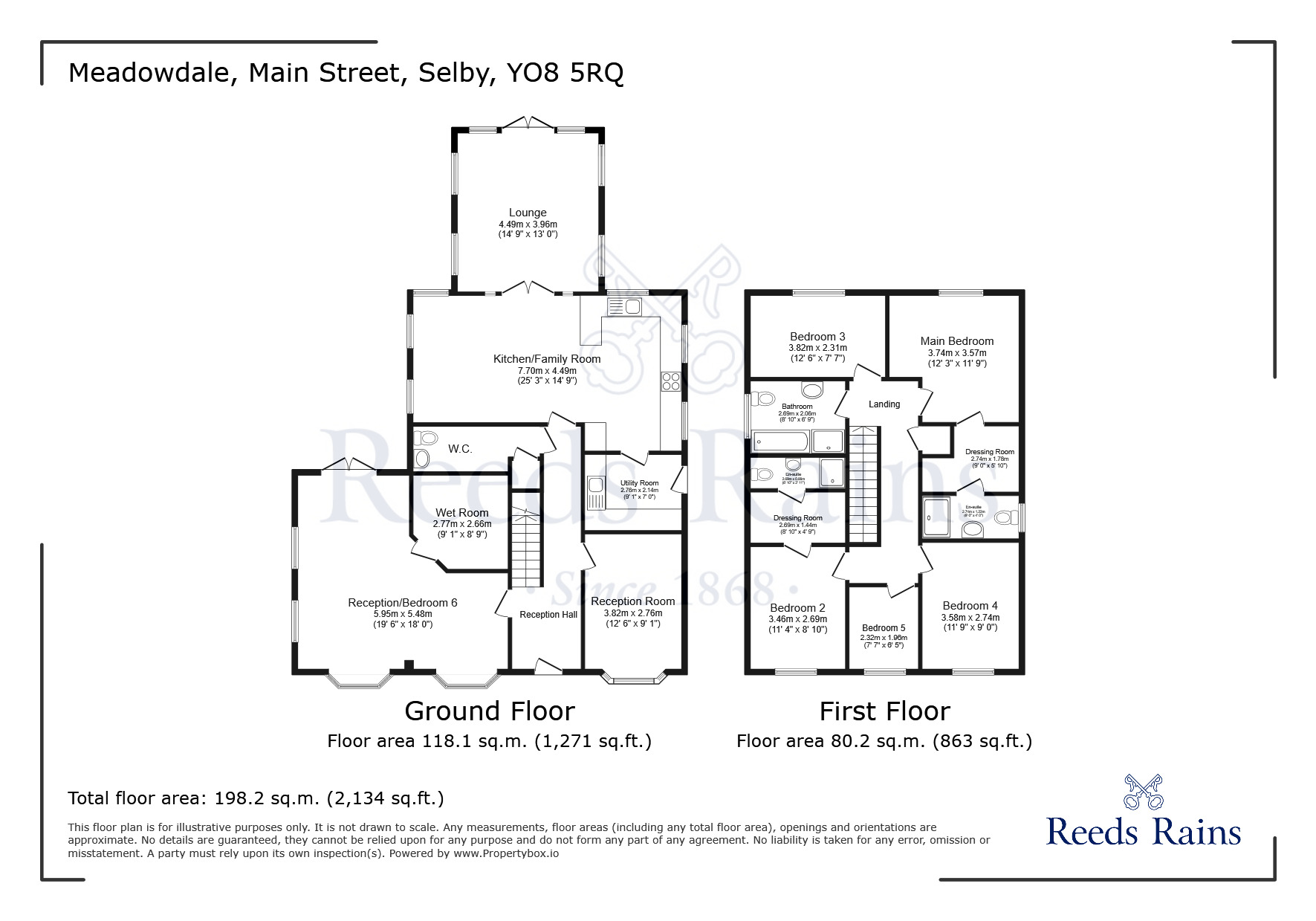 Floorplan of 5 bedroom Detached House for sale, Main Street, North Duffield, North Yorkshire, YO8