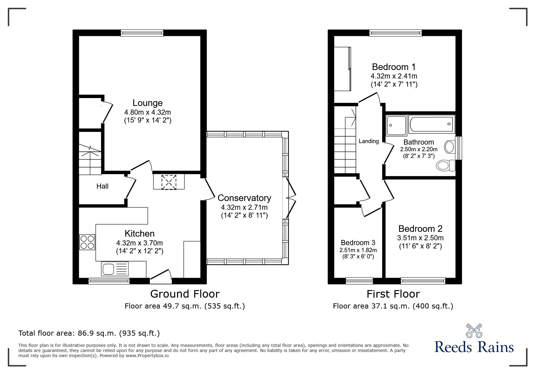 Floorplan of 3 bedroom Semi Detached House for sale, Beech Croft, Barlby, North Yorkshire, YO8