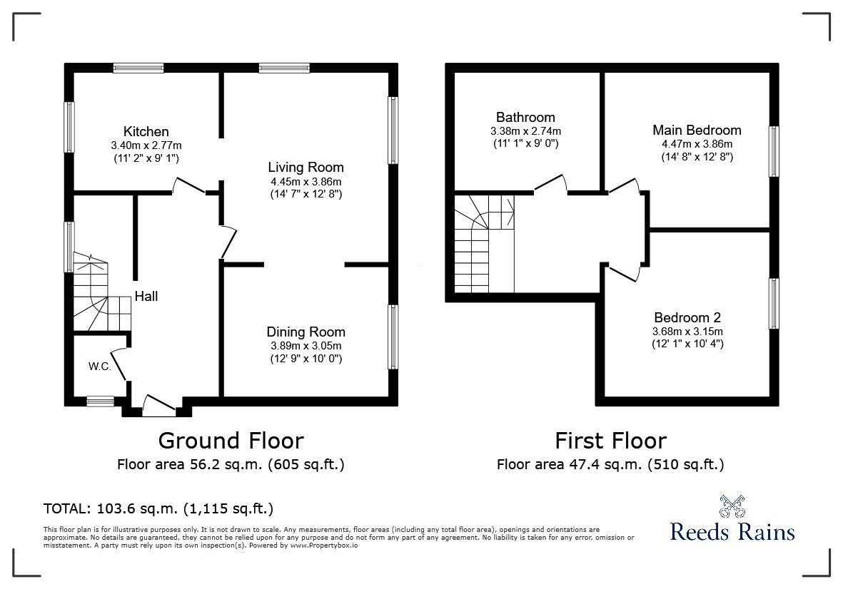 Floorplan of 2 bedroom Detached House for sale, Hull Road, Osgodby, North Yorkshire, YO8
