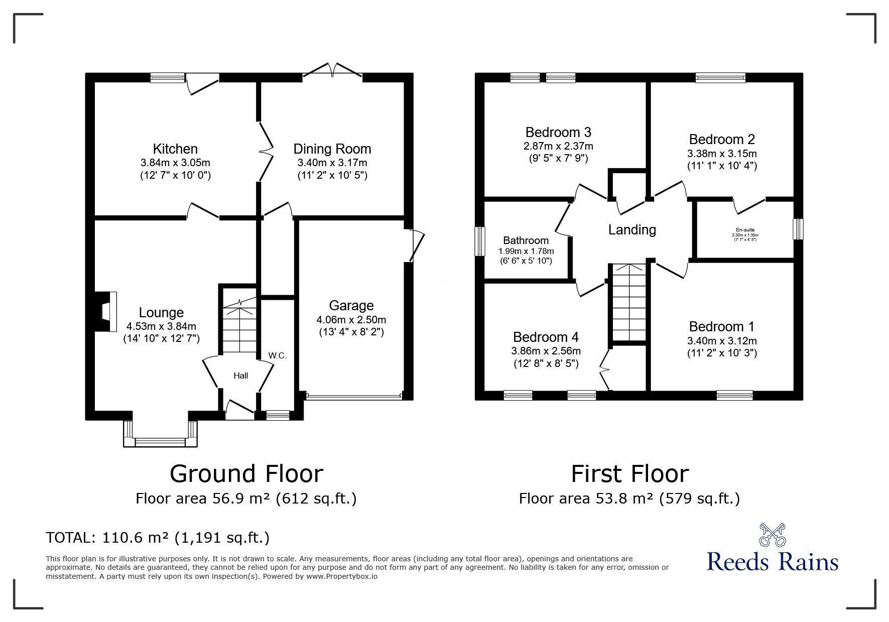 Floorplan of 4 bedroom Detached House for sale, Heather Close, Selby, North Yorkshire, YO8