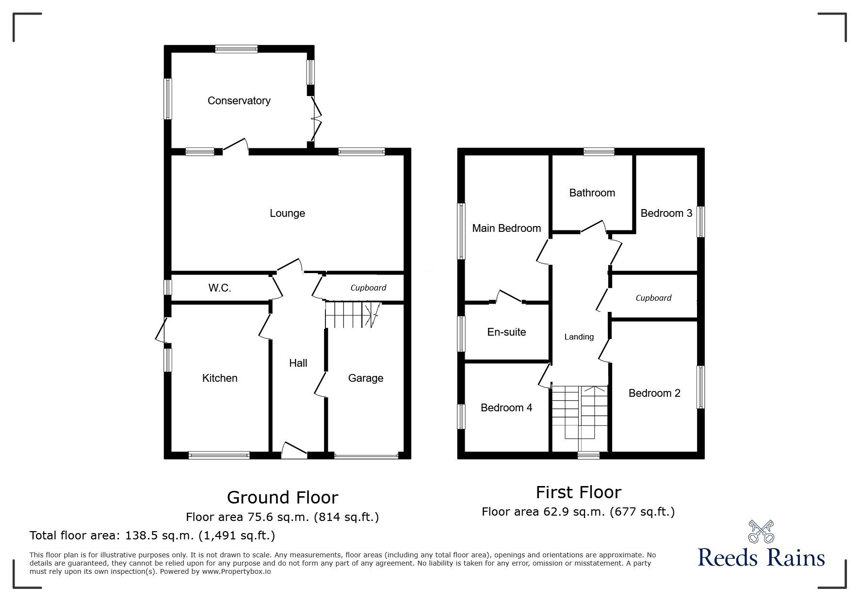 Floorplan of 4 bedroom Detached House for sale, Aire View, Snaith, East Riding of Yorkshi, DN14