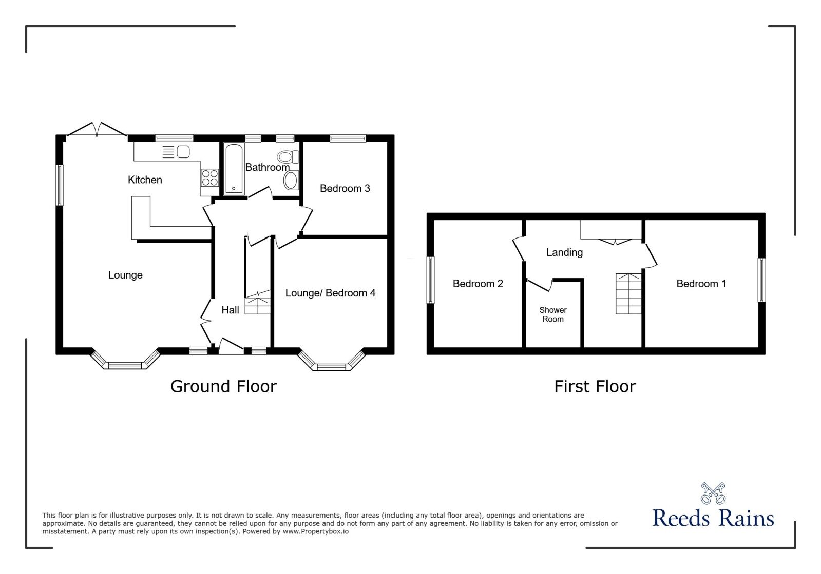 Floorplan of 3 bedroom Detached House for sale, Cross Hills Lane, Selby, North Yorkshire, YO8