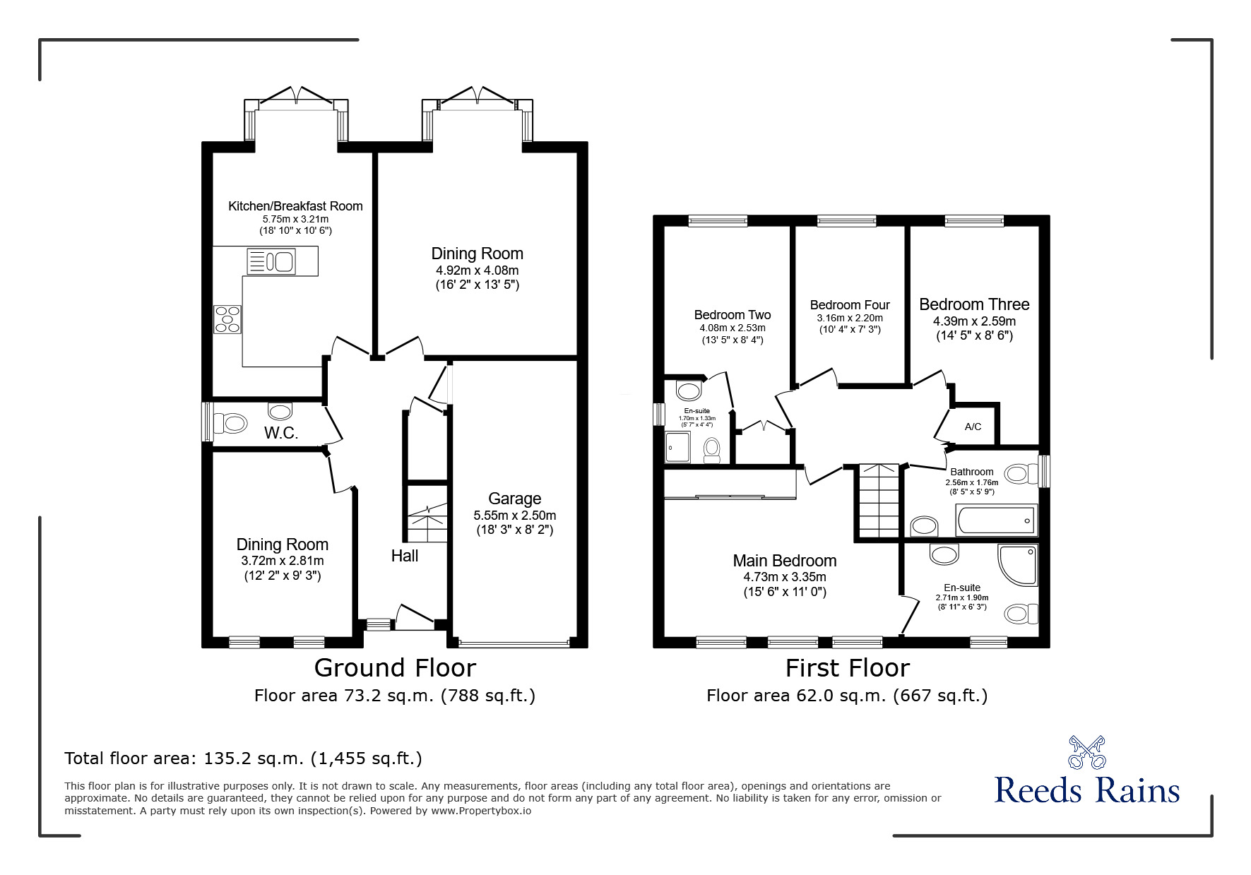 Floorplan of 4 bedroom Detached House for sale, Calverley Court, Brayton, North Yorkshire, YO8