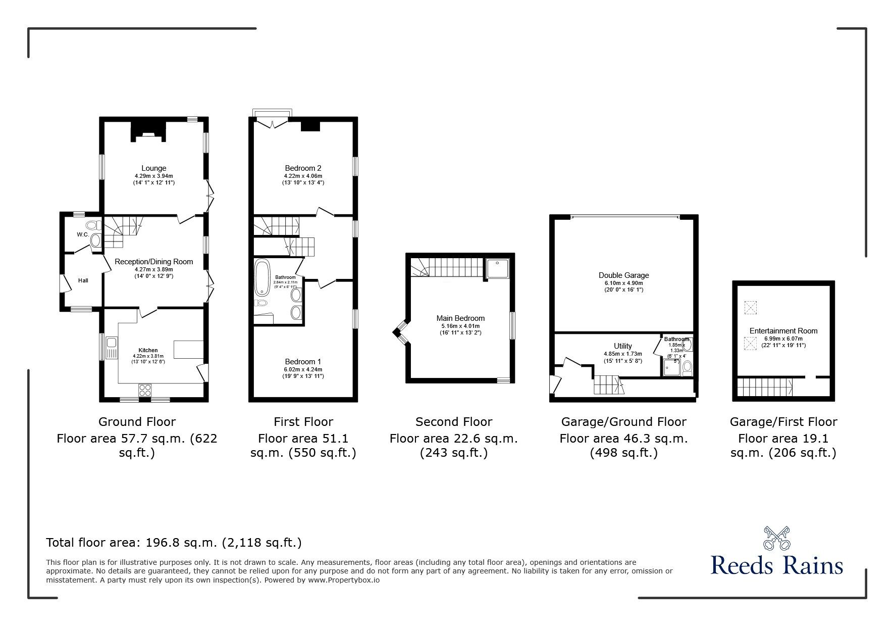 Floorplan of 3 bedroom Detached House for sale, Breighton, Selby, East Riding of Yorkshi, YO8