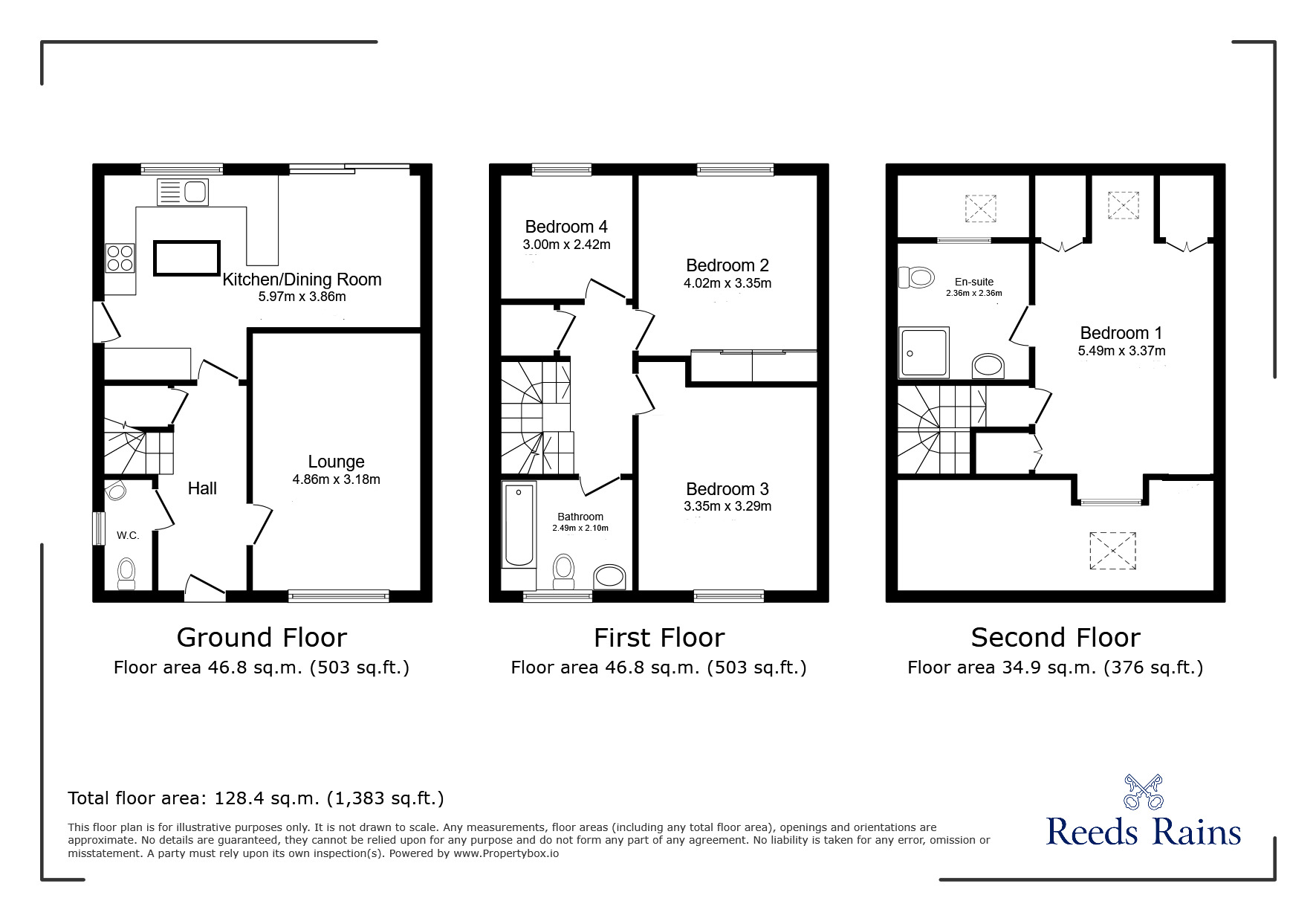 Floorplan of 4 bedroom Detached House for sale, Kaye Drive, Osgodby, North Yorkshire, YO8