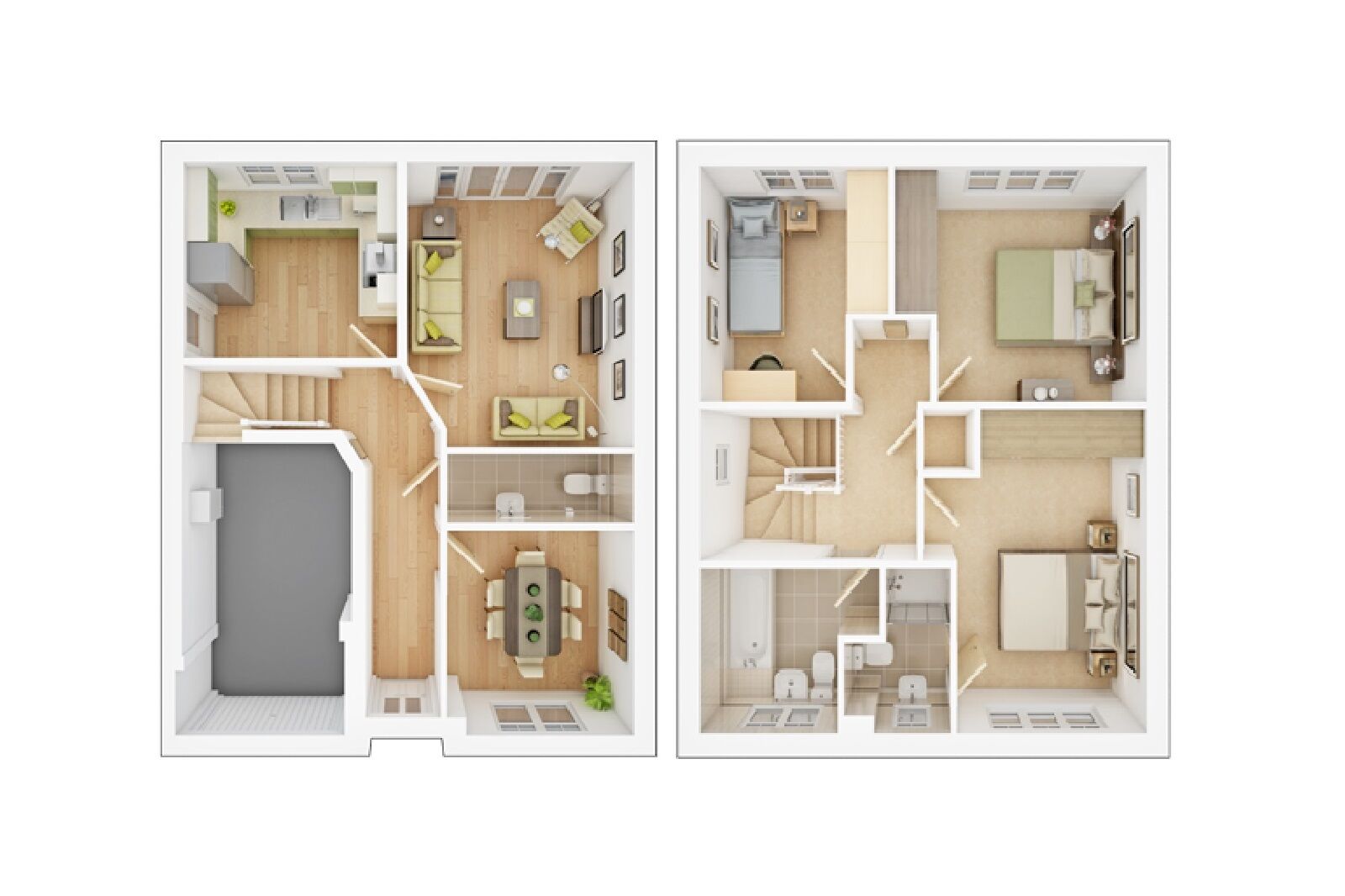 Floorplan of 3 bedroom Detached House to rent, Cornflower Close, Hambleton, North Yorkshire, YO8