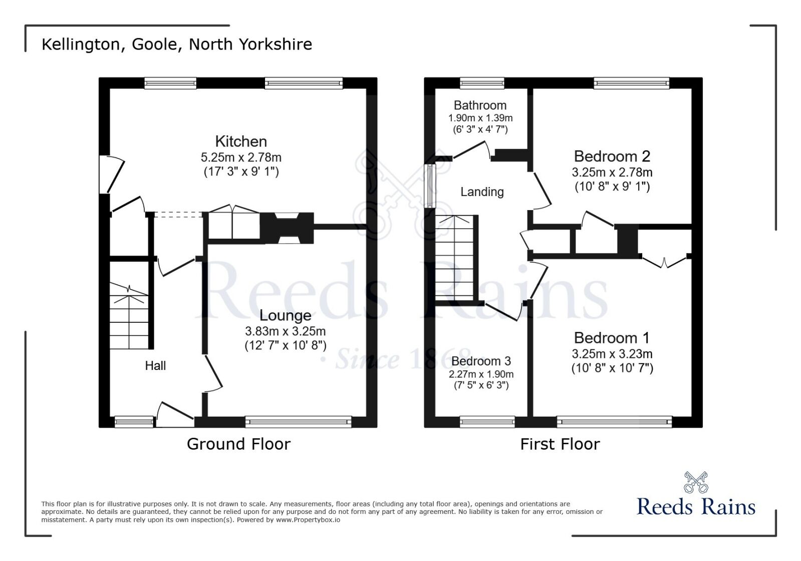 Floorplan of 3 bedroom Semi Detached House for sale, Pickhaven Garth, Kellington, North Yorkshire, DN14