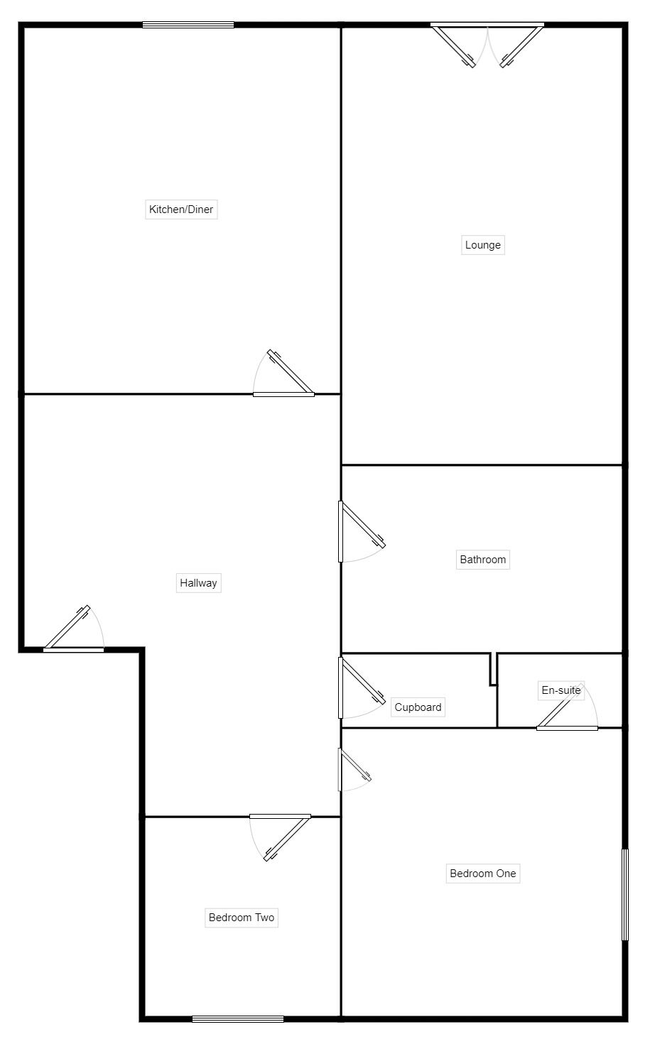 Floorplan of 2 bedroom  Flat for sale, Lavender Gardens, Warrington, Cheshire, WA5