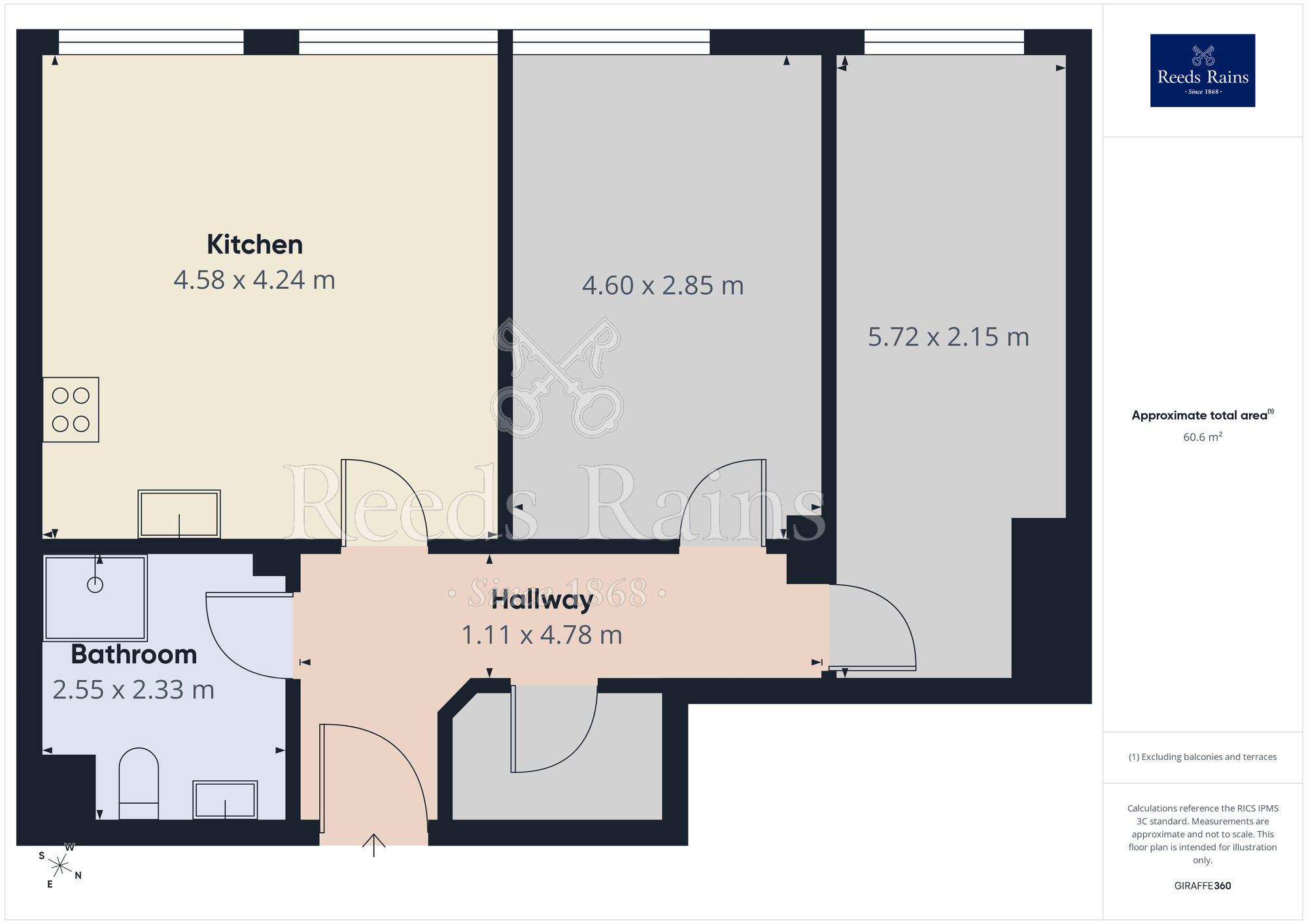 Floorplan of 2 bedroom Flat to rent, Barrow Street, St. Helens, Merseyside, WA10