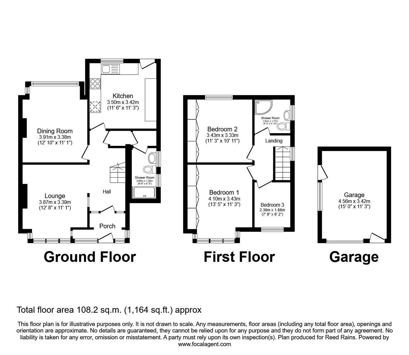 Floorplan of 3 bedroom Semi Detached House for sale, Seaton Grove, St. Helens, Merseyside, WA9