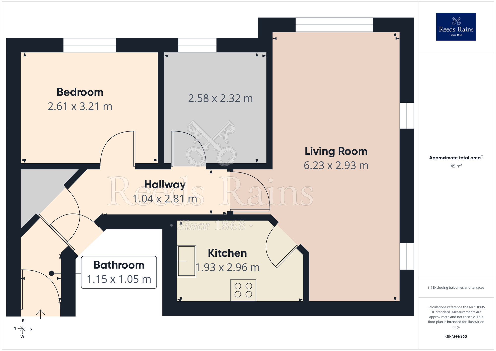 Floorplan of 2 bedroom House to rent, The Rides, Haydock, Merseyside, WA11