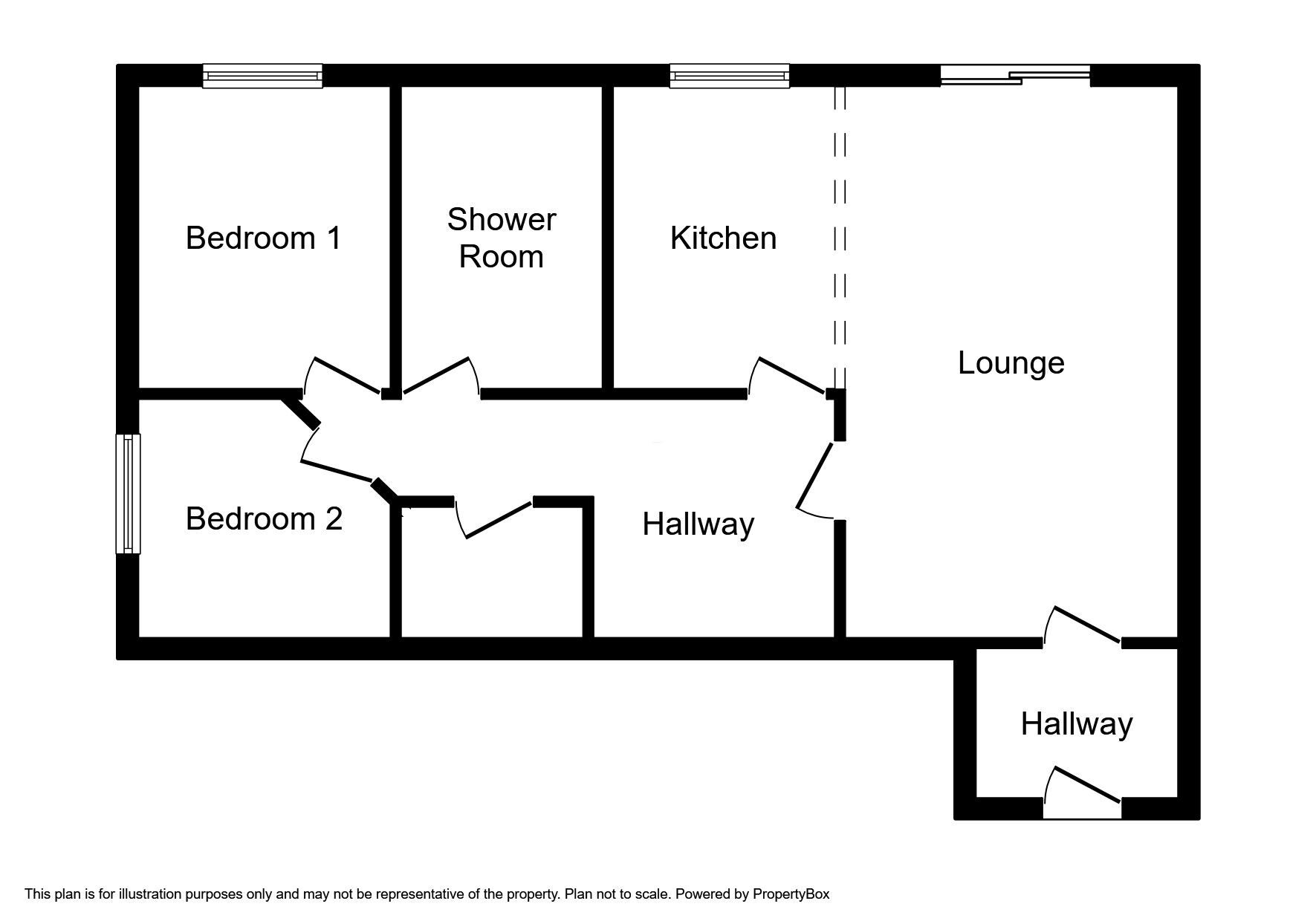 Floorplan of 2 bedroom  Flat to rent, Crocus Gardens, St. Helens, Merseyside, WA9
