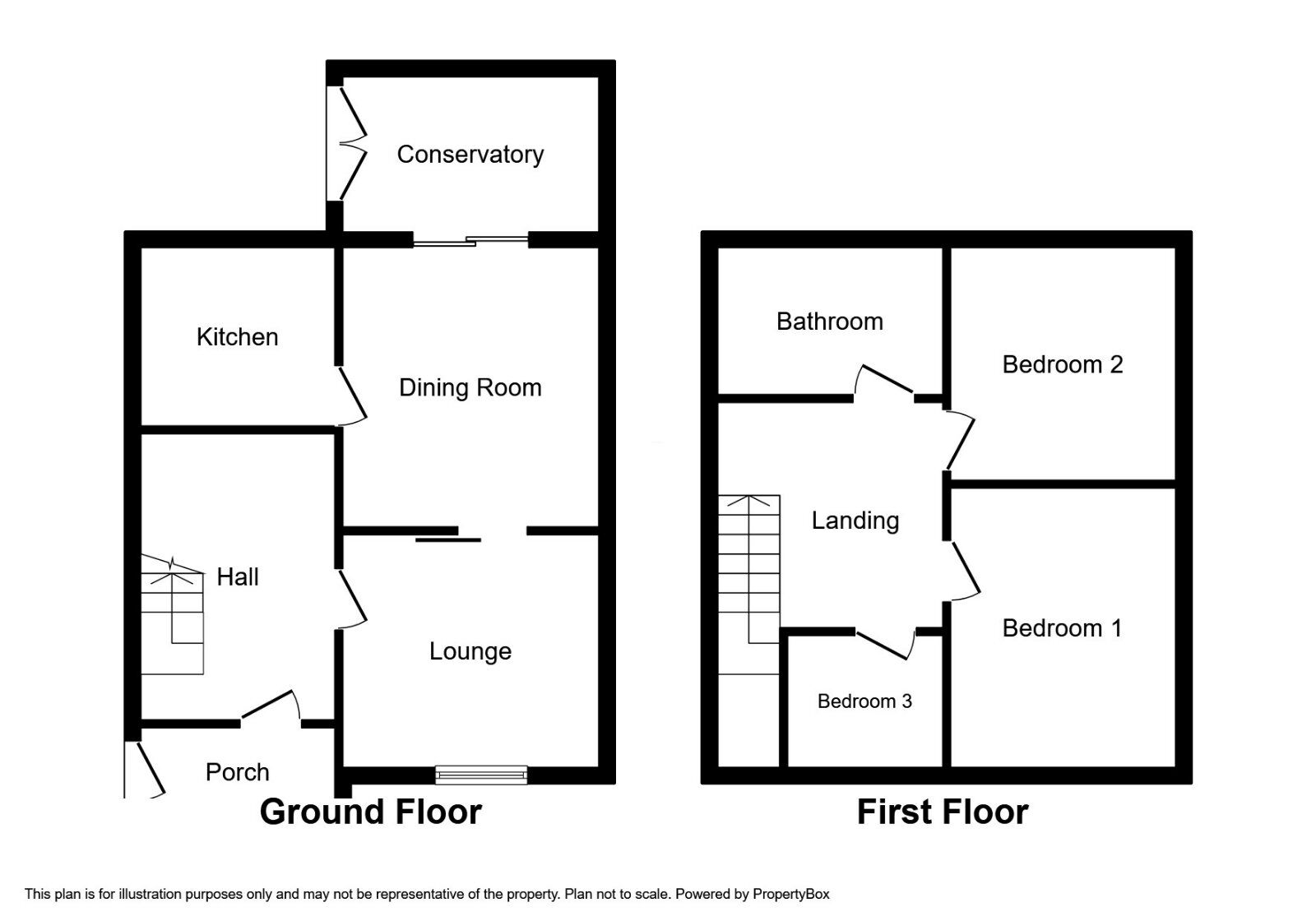 Floorplan of 3 bedroom Semi Detached House to rent, Olga Road, St. Helens, Merseyside, WA9