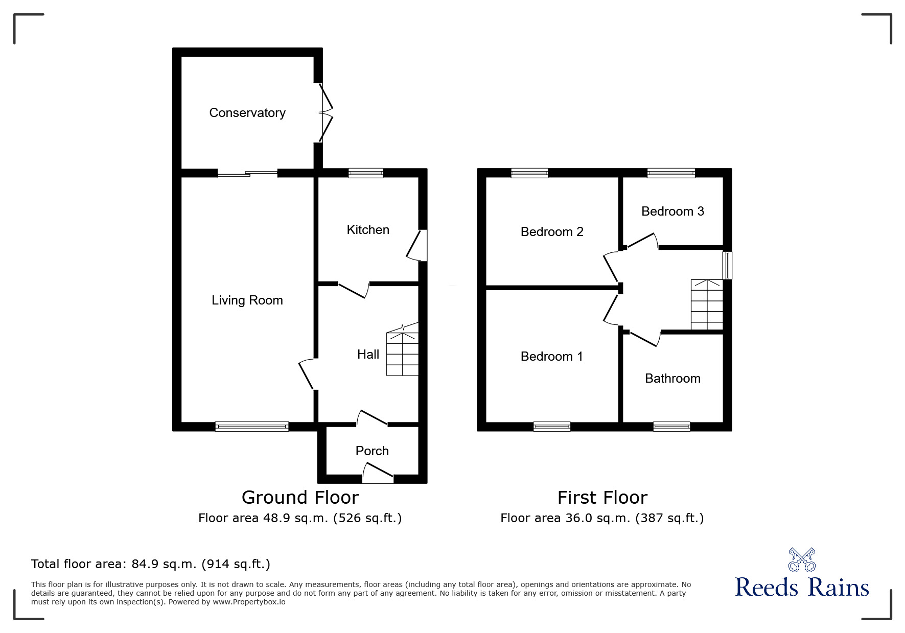 Floorplan of 3 bedroom Semi Detached House for sale, Ecclesfield Road, Eccleston, Merseyside, WA10