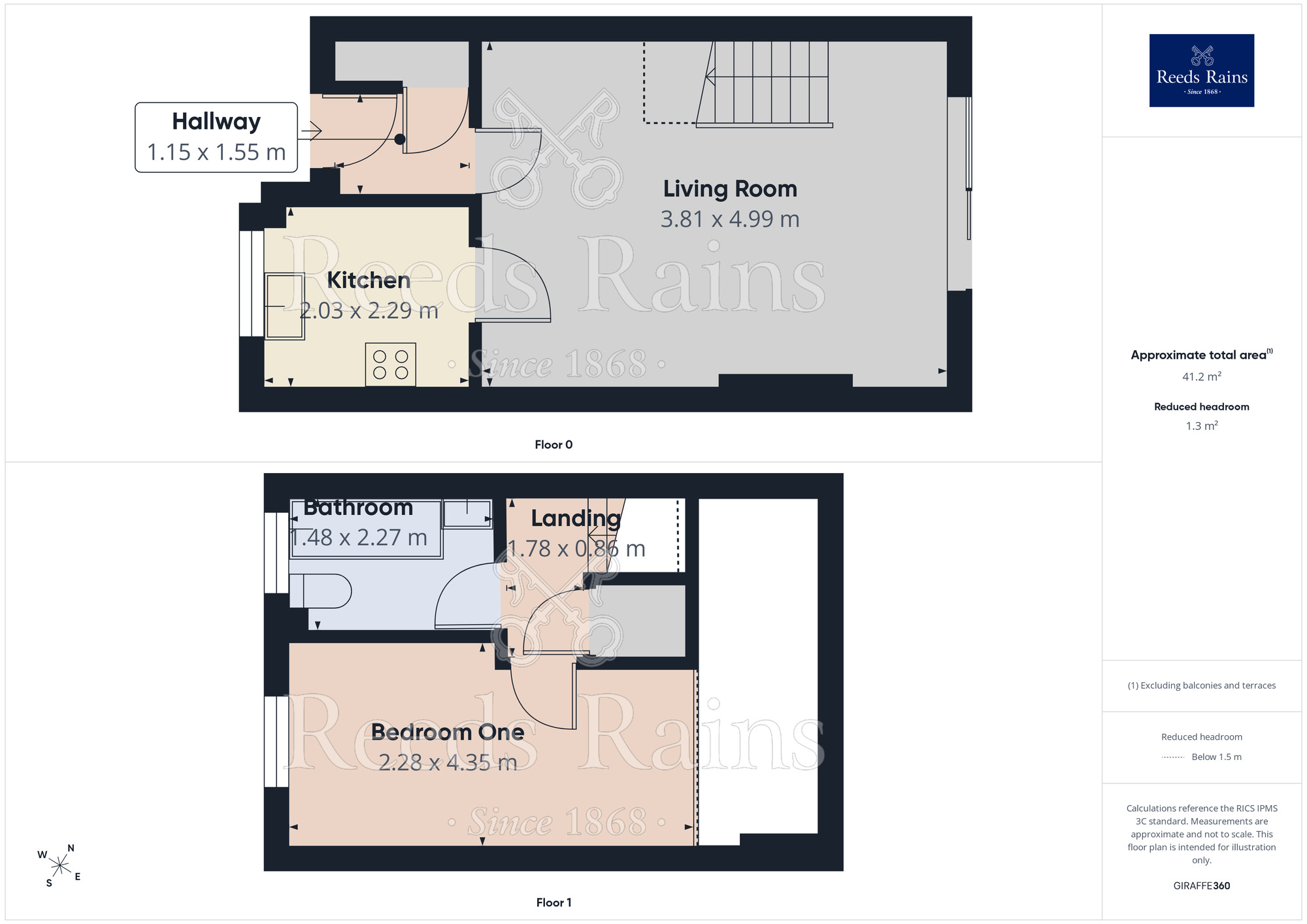 Floorplan of 1 bedroom Mid Terrace House for sale, Grant Close, St. Helens, Merseyside, WA10
