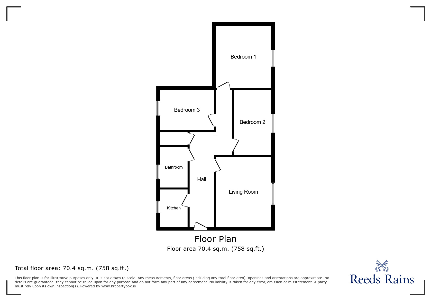 Floorplan of 3 bedroom  Flat for sale, Mount Pleasant Avenue, St. Helens, Merseyside, WA9