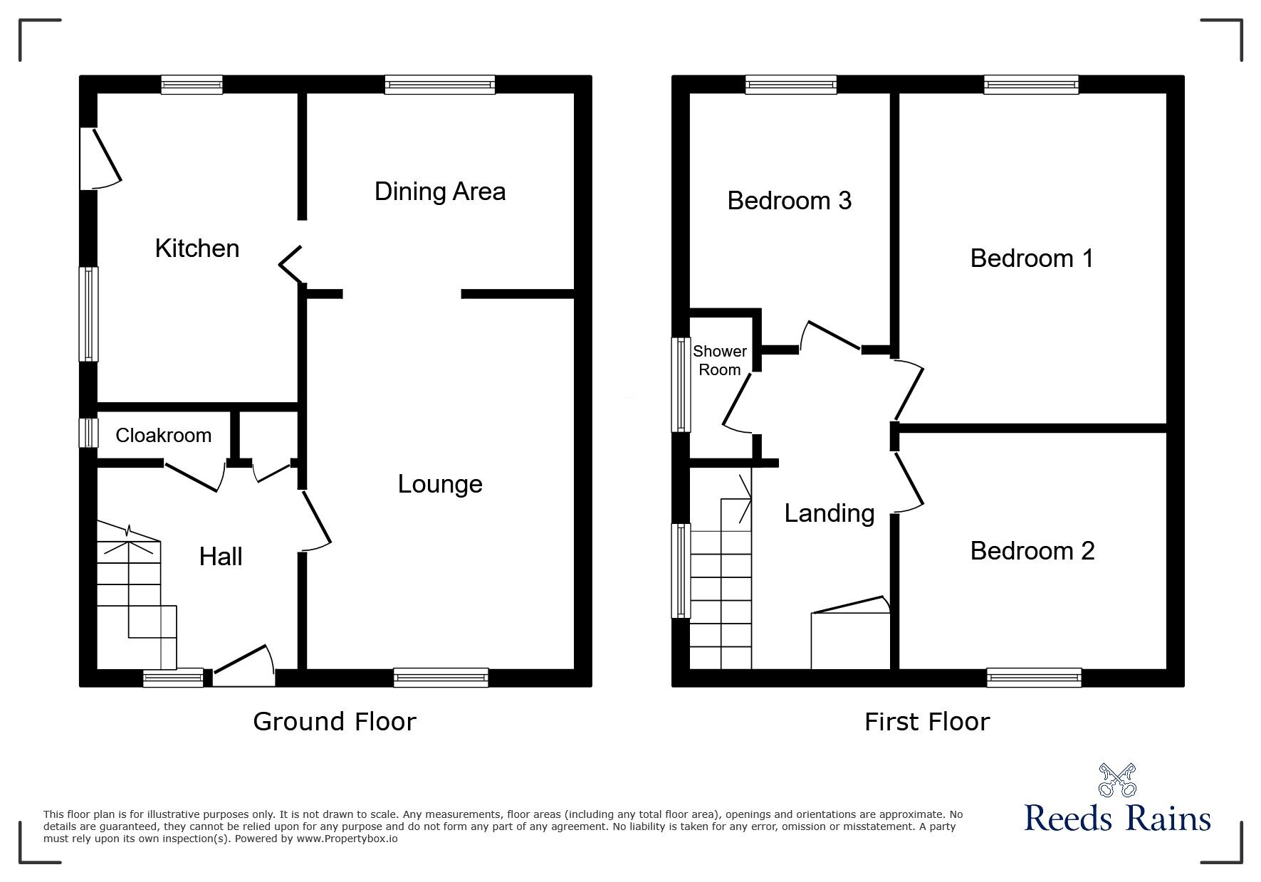 Floorplan of 3 bedroom Semi Detached House for sale, Caunce Avenue, Haydock, Merseyside, WA11
