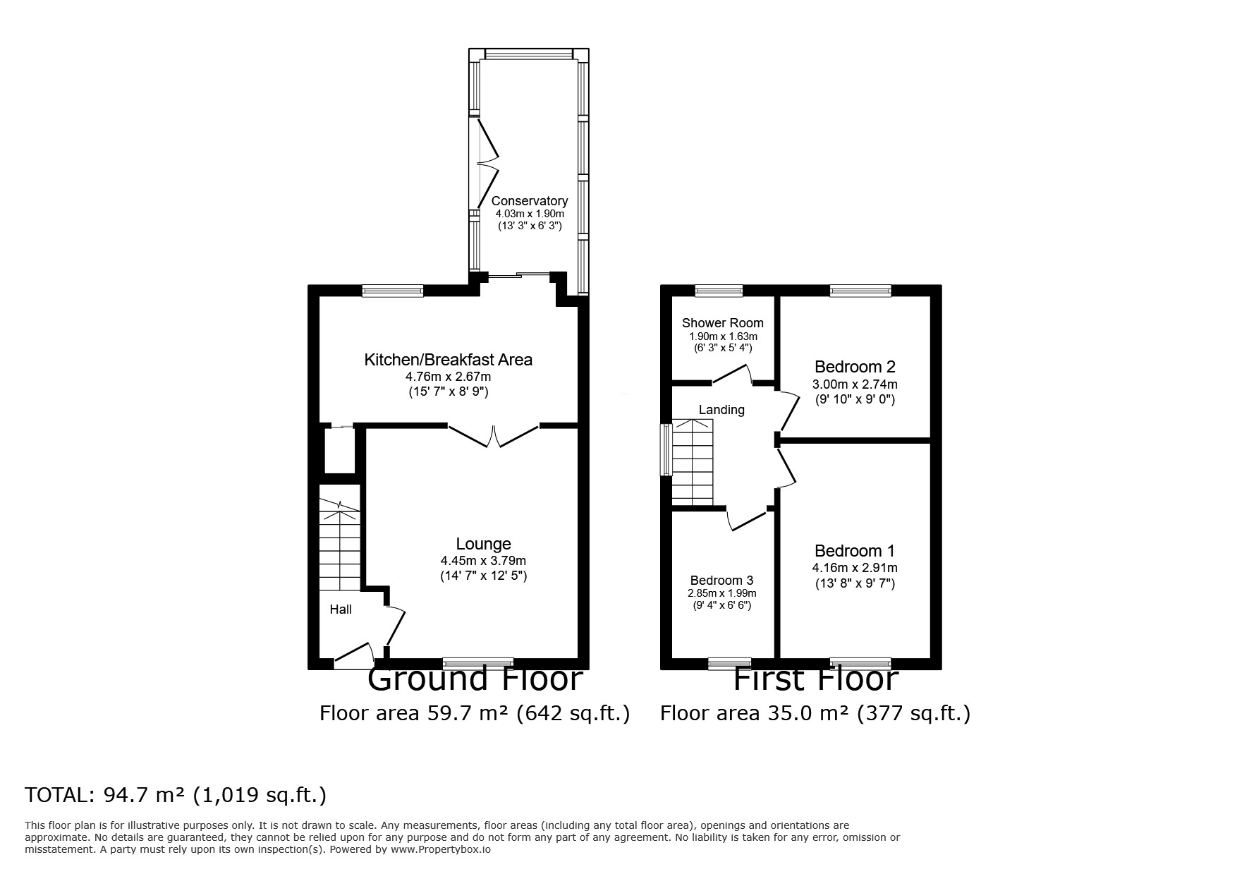 Floorplan of 3 bedroom Semi Detached House for sale, Bevan Close, Nutgrove, Merseyside, WA9