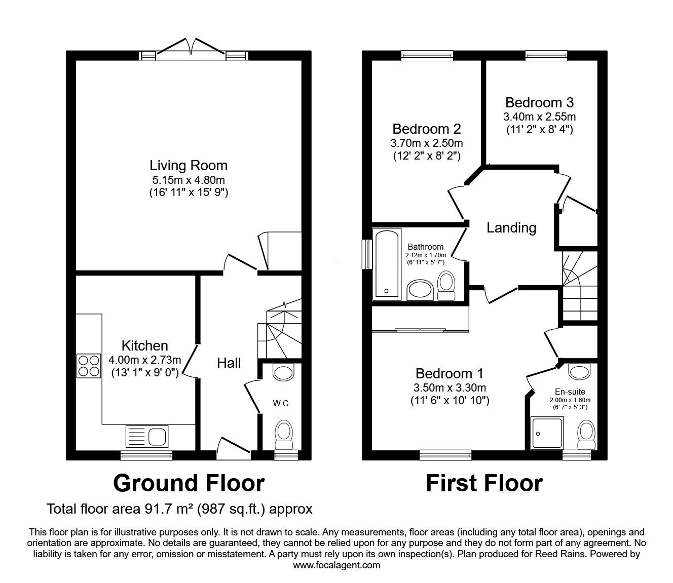 Floorplan of 3 bedroom Semi Detached House for sale, Stargate Close, St. Helens, Merseyside, WA9