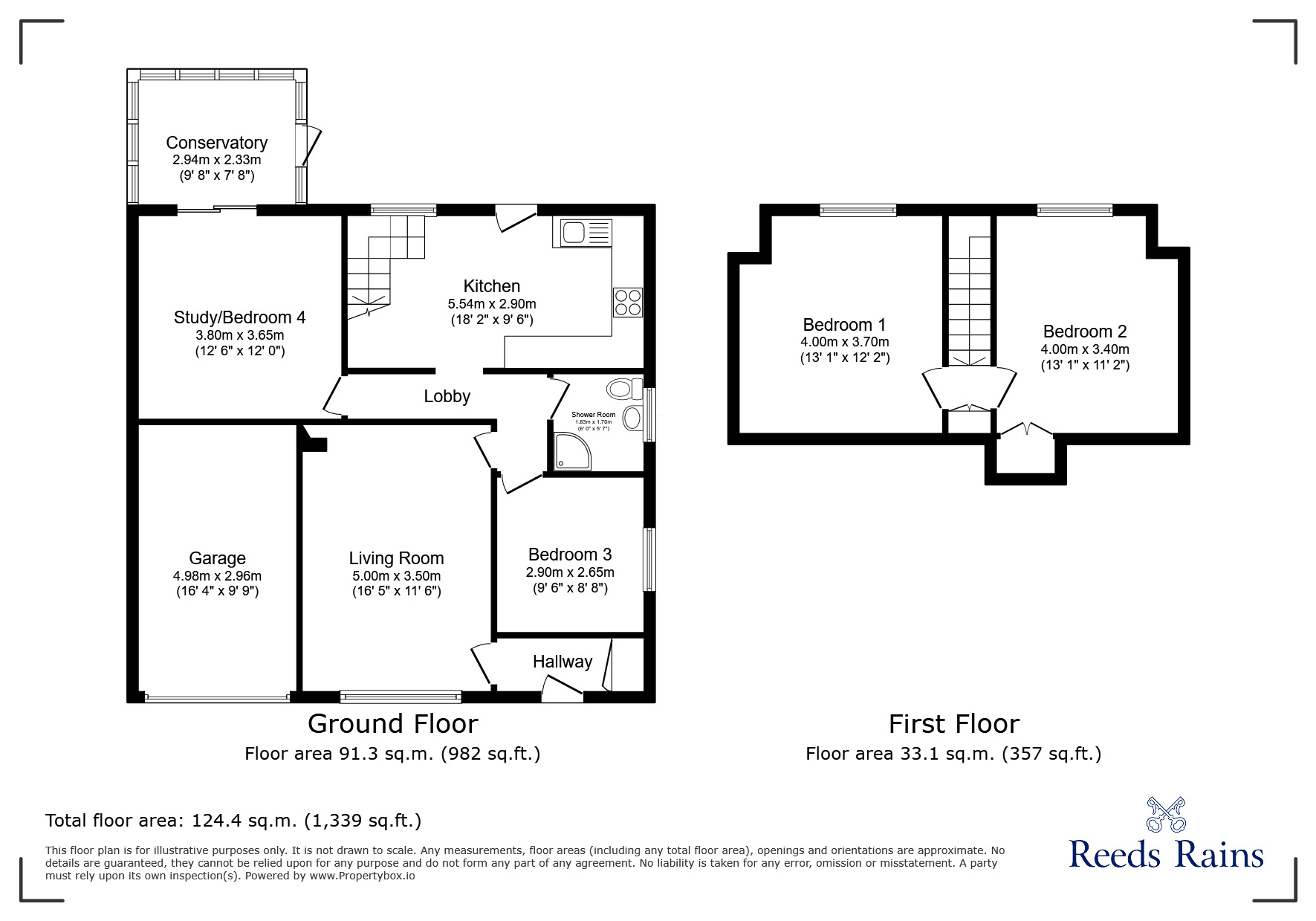 Floorplan of 3 bedroom Semi Detached Bungalow for sale, Lynton Close, Penketh, Cheshire, WA5