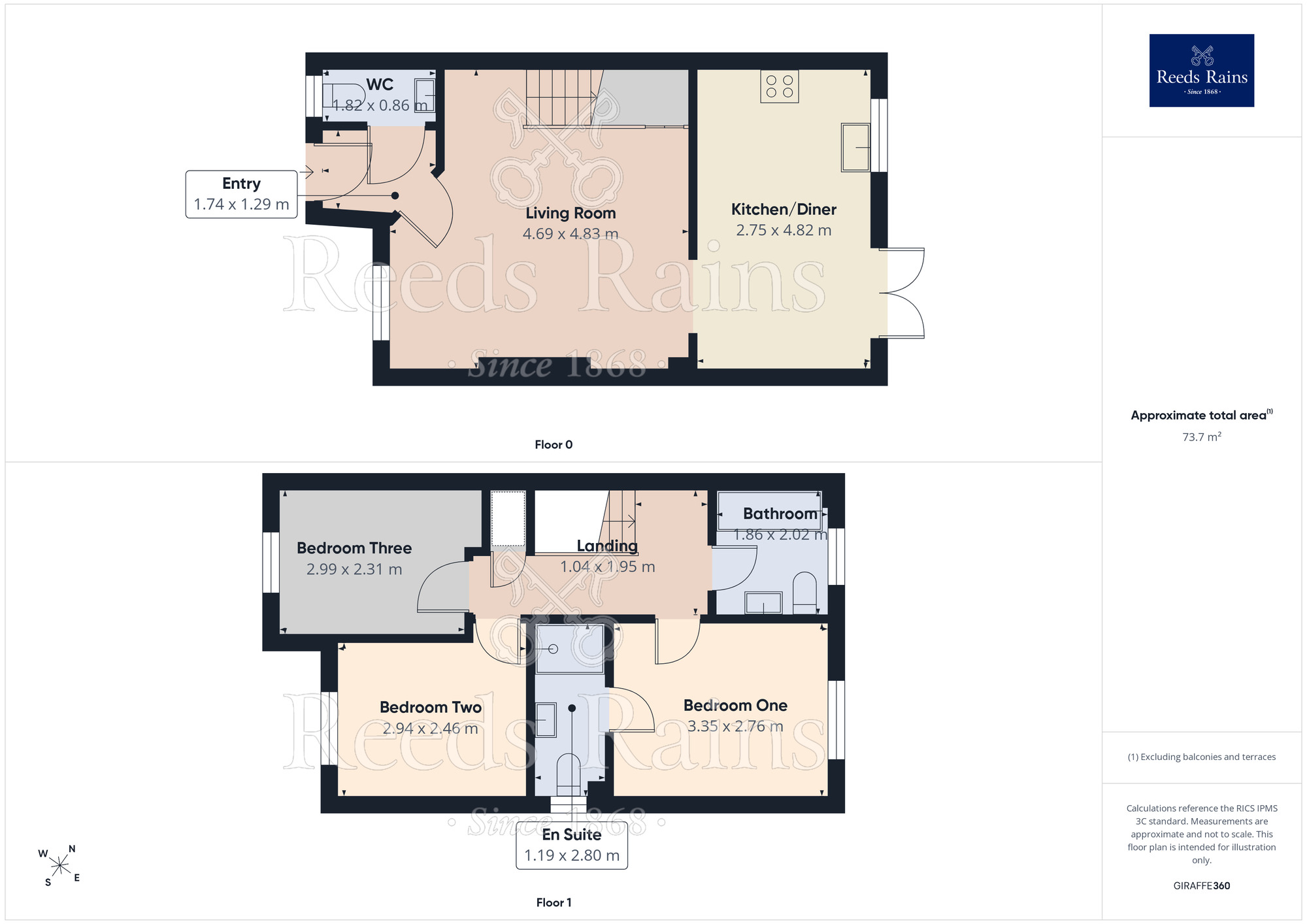 Floorplan of 3 bedroom Semi Detached House for sale, Manton Way, St. Helens, Merseyside, WA9