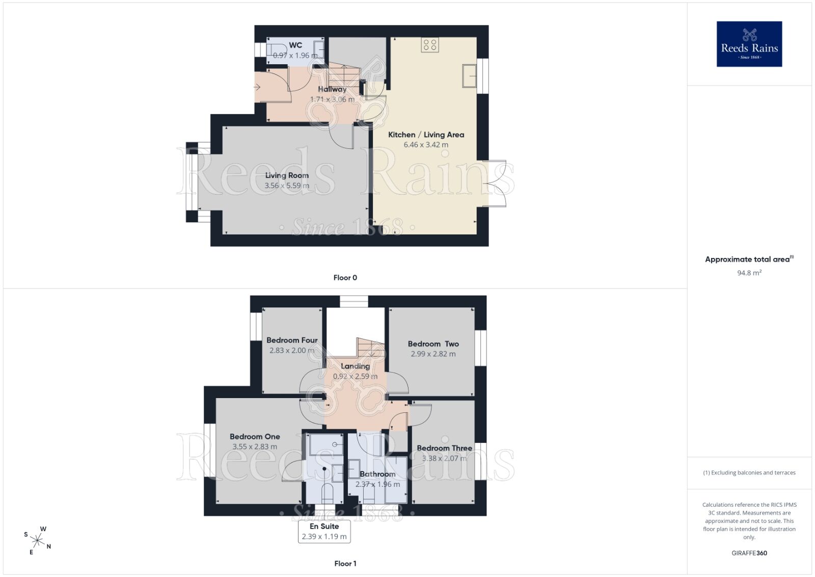 Floorplan of 4 bedroom Detached House for sale, Covington Drive, St. Helens, Merseyside, WA9