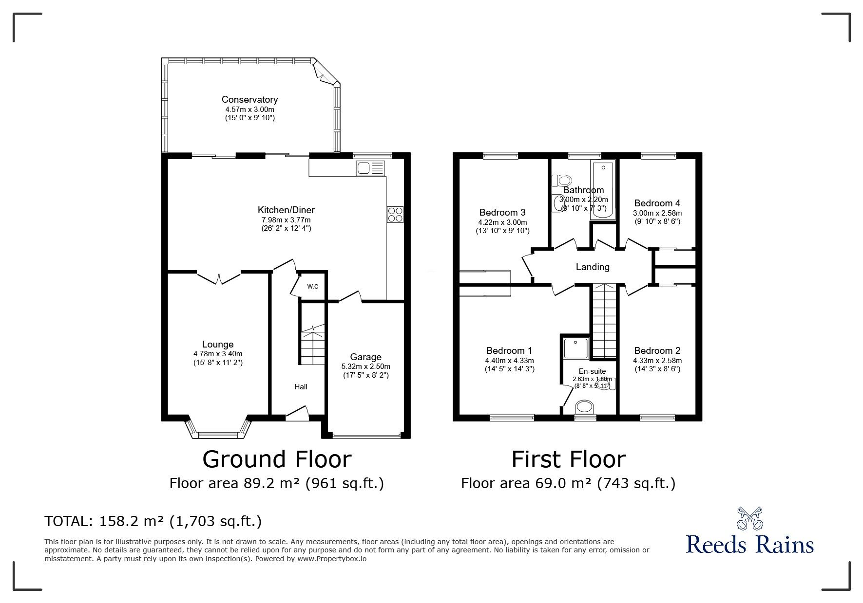 Floorplan of 4 bedroom Detached House for sale, Breydon Gardens, St. Helens, Merseyside, WA9