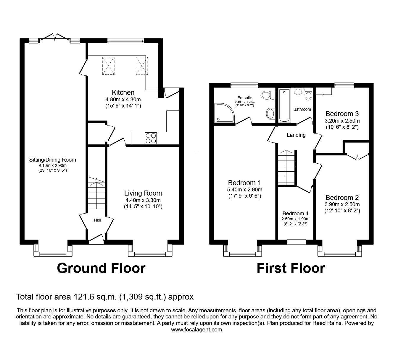 Floorplan of 4 bedroom Semi Detached House for sale, Bramshill Close, Birchwood, Cheshire, WA3