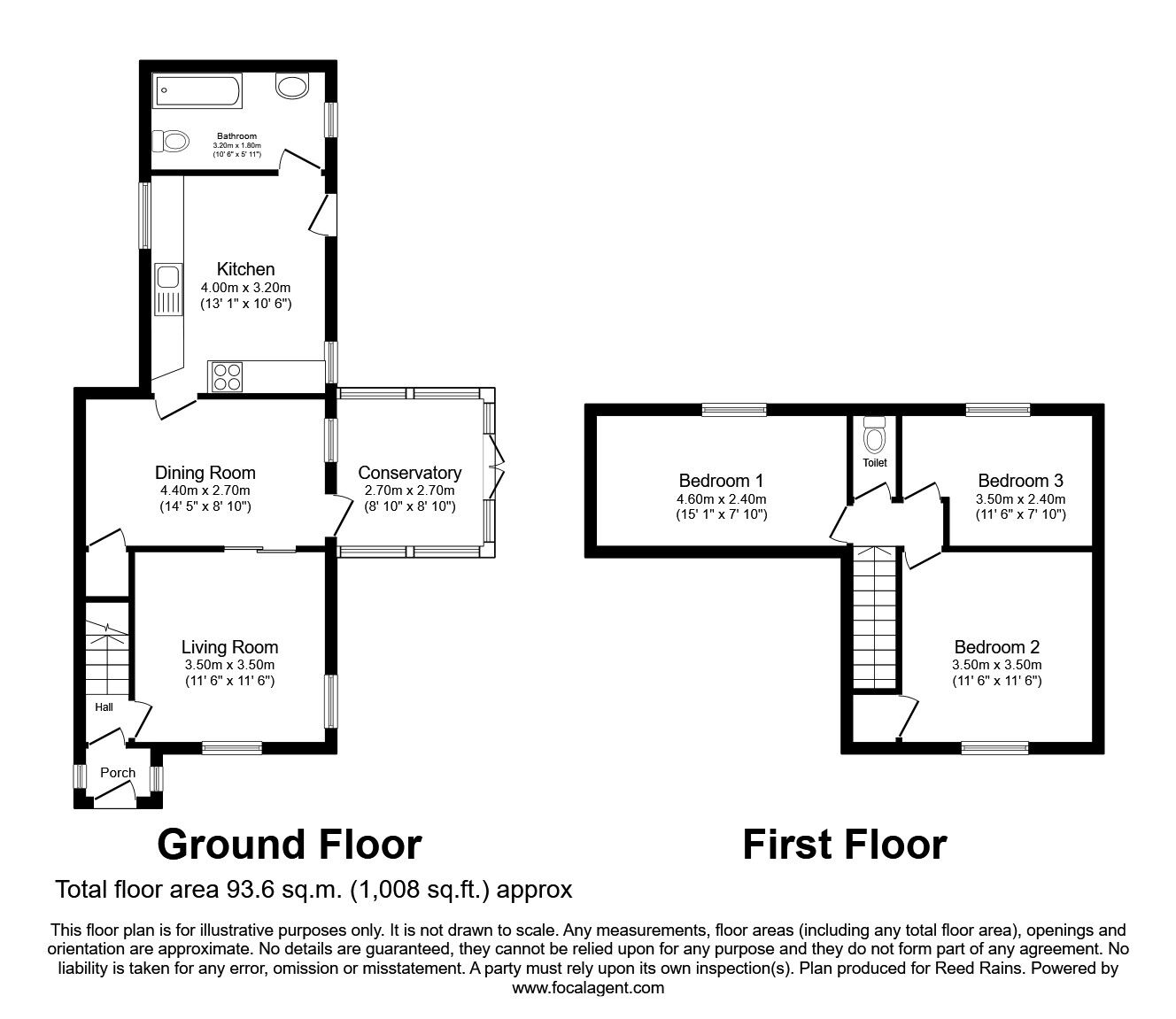 Floorplan of 3 bedroom Semi Detached House for sale, Houghtons Lane, St. Helens, Merseyside, WA10