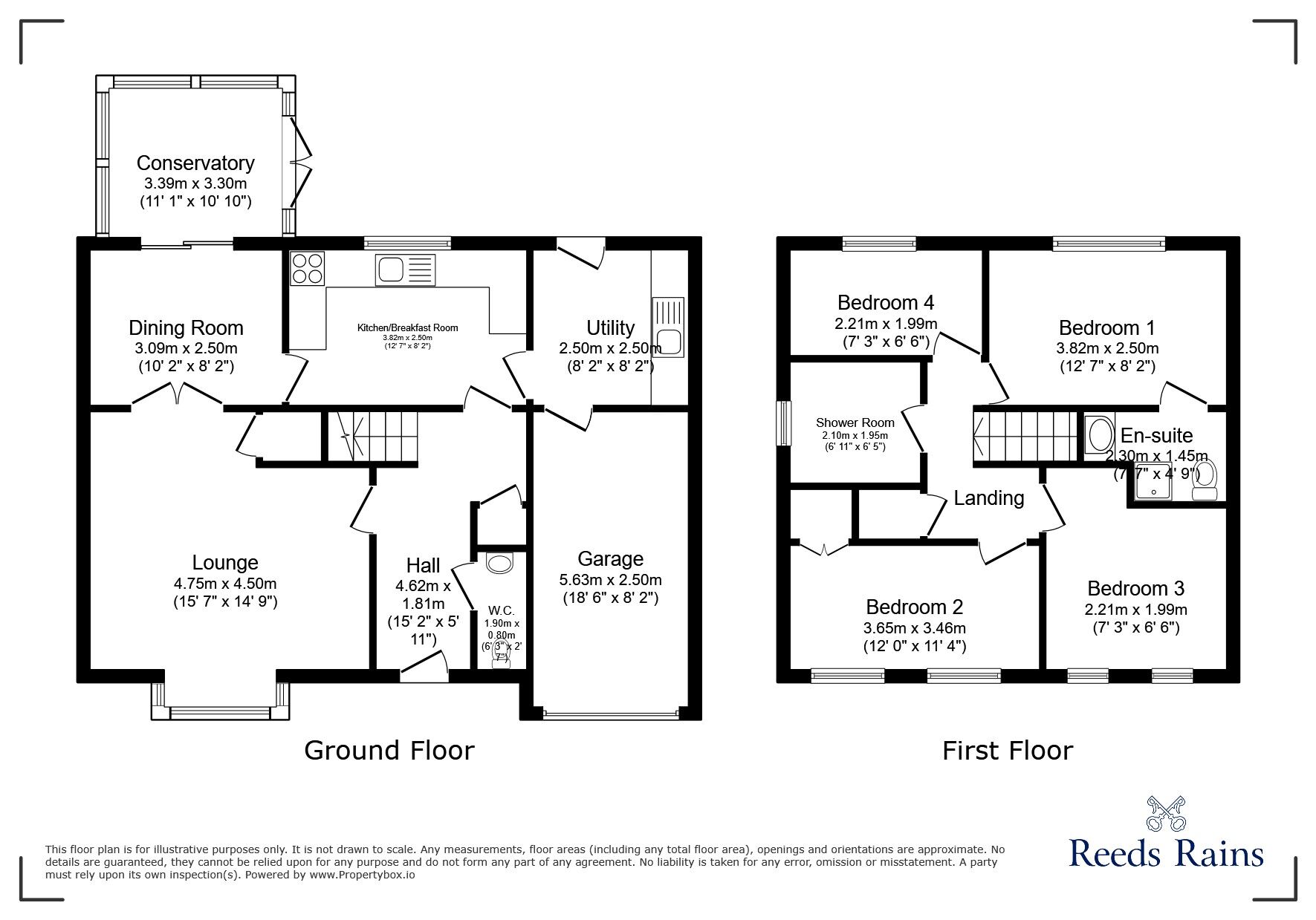 Floorplan of 4 bedroom Detached House for sale, Kingfisher Drive, St. Helens, Merseyside, WA11