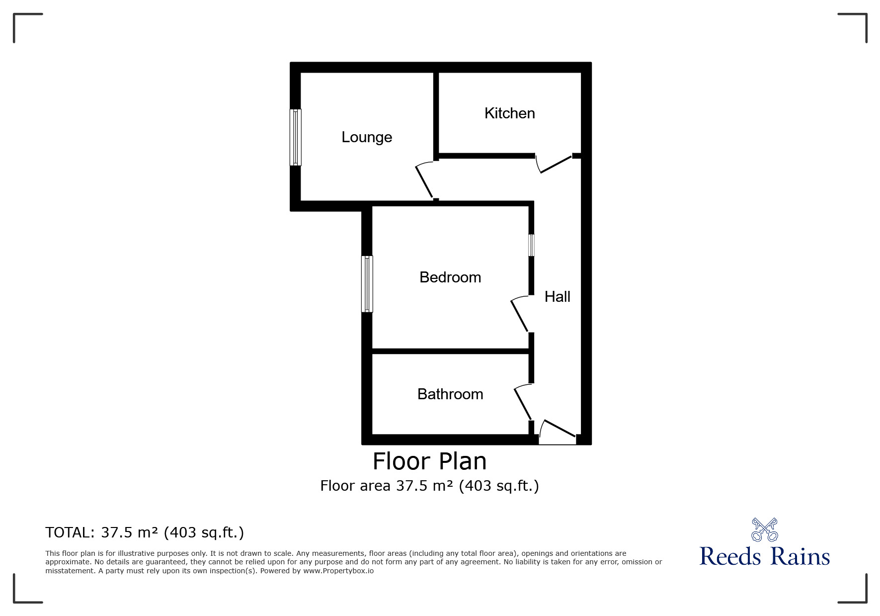 Floorplan of 1 bedroom  Flat for sale, Cowley Court, Cowley Hill Lane, Merseyside, WA10