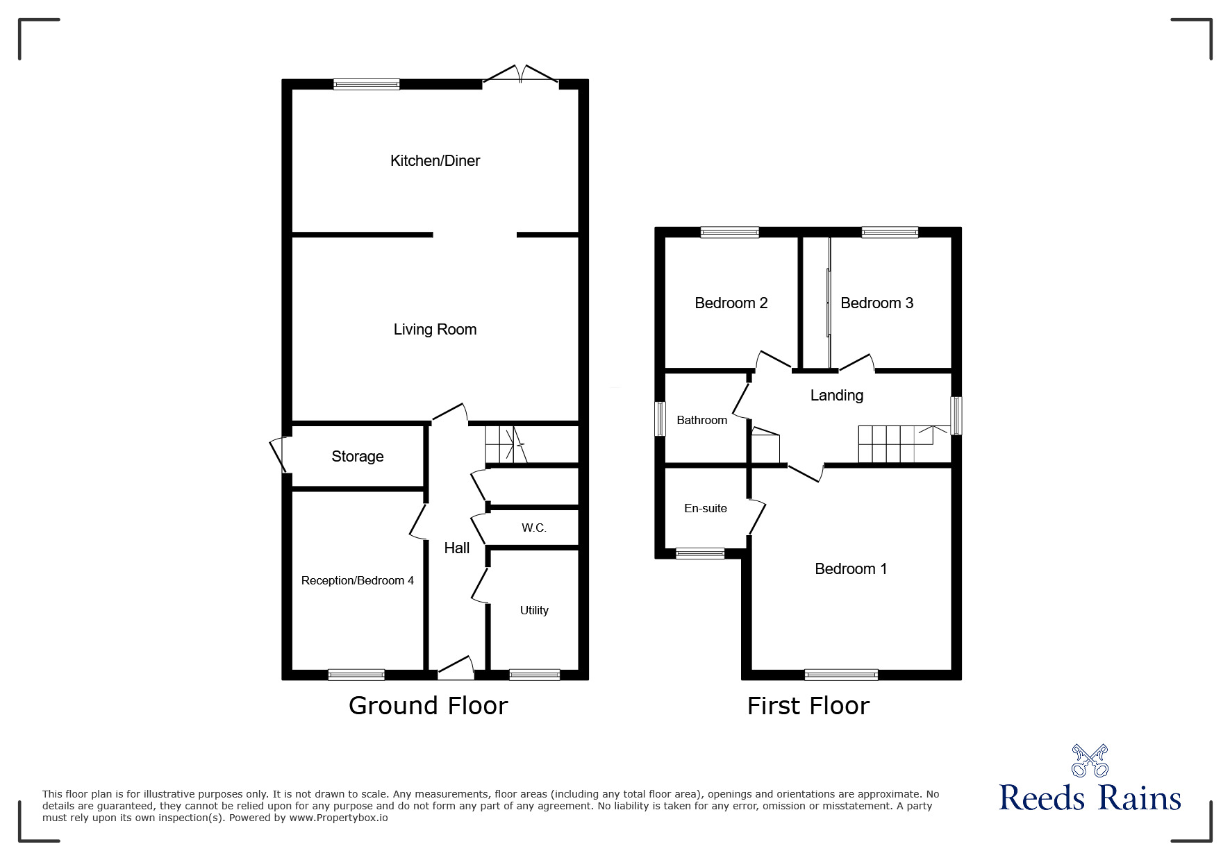 Floorplan of 4 bedroom Detached House for sale, Camellia Gardens, St. Helens, Merseyside, WA9