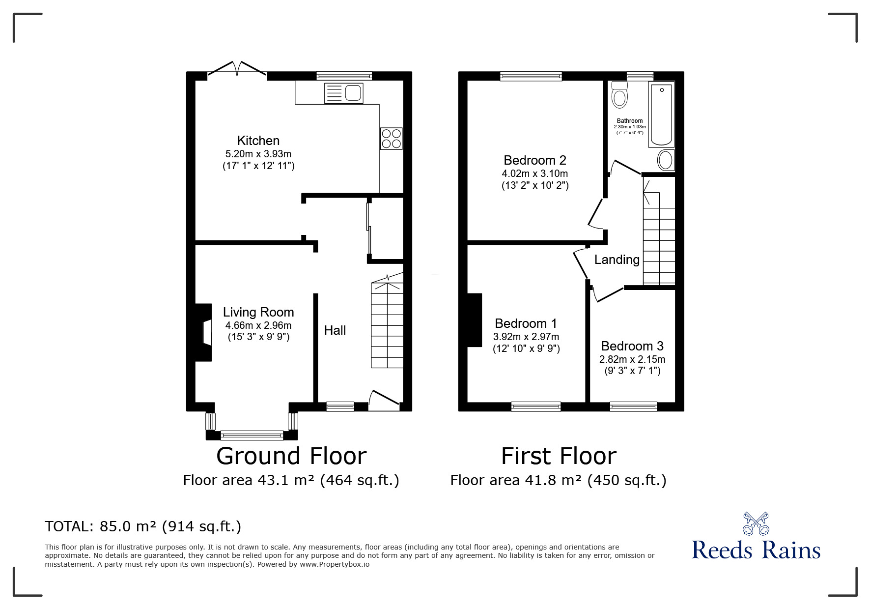 Floorplan of 3 bedroom Mid Terrace House for sale, Marshalls Cross Road, St. Helens, Merseyside, WA9