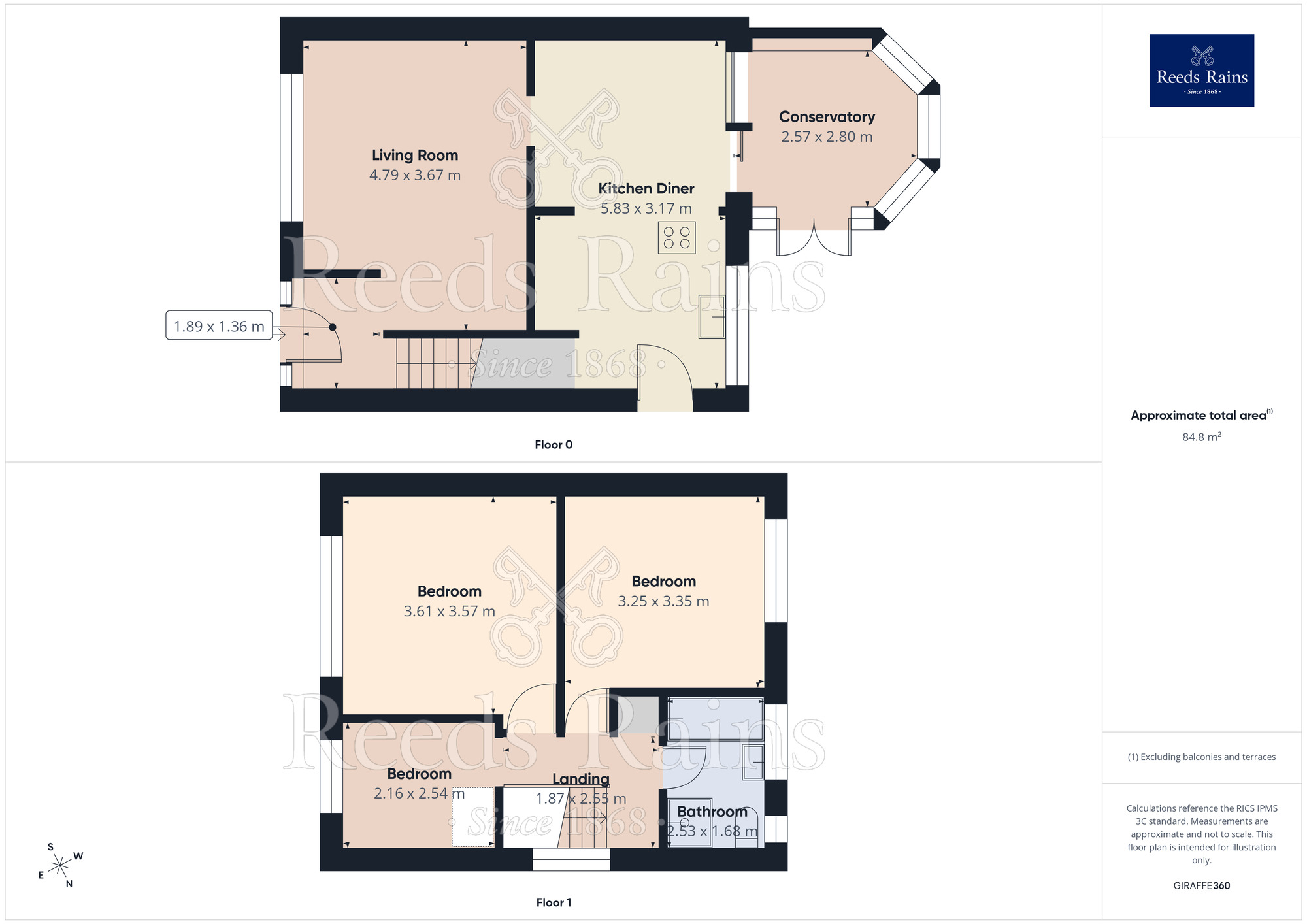 Floorplan of 3 bedroom Semi Detached House for sale, Erskine Close, St. Helens, Merseyside, WA11