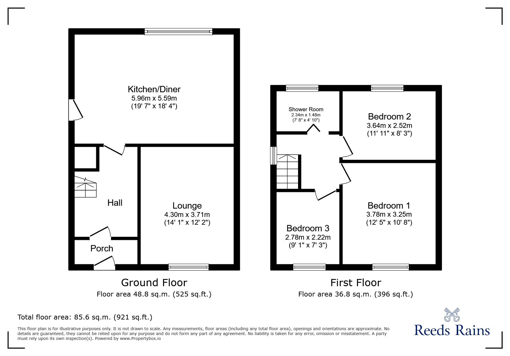 Floorplan of 3 bedroom Semi Detached House for sale, Richmond Avenue, Warrington, Cheshire, WA4