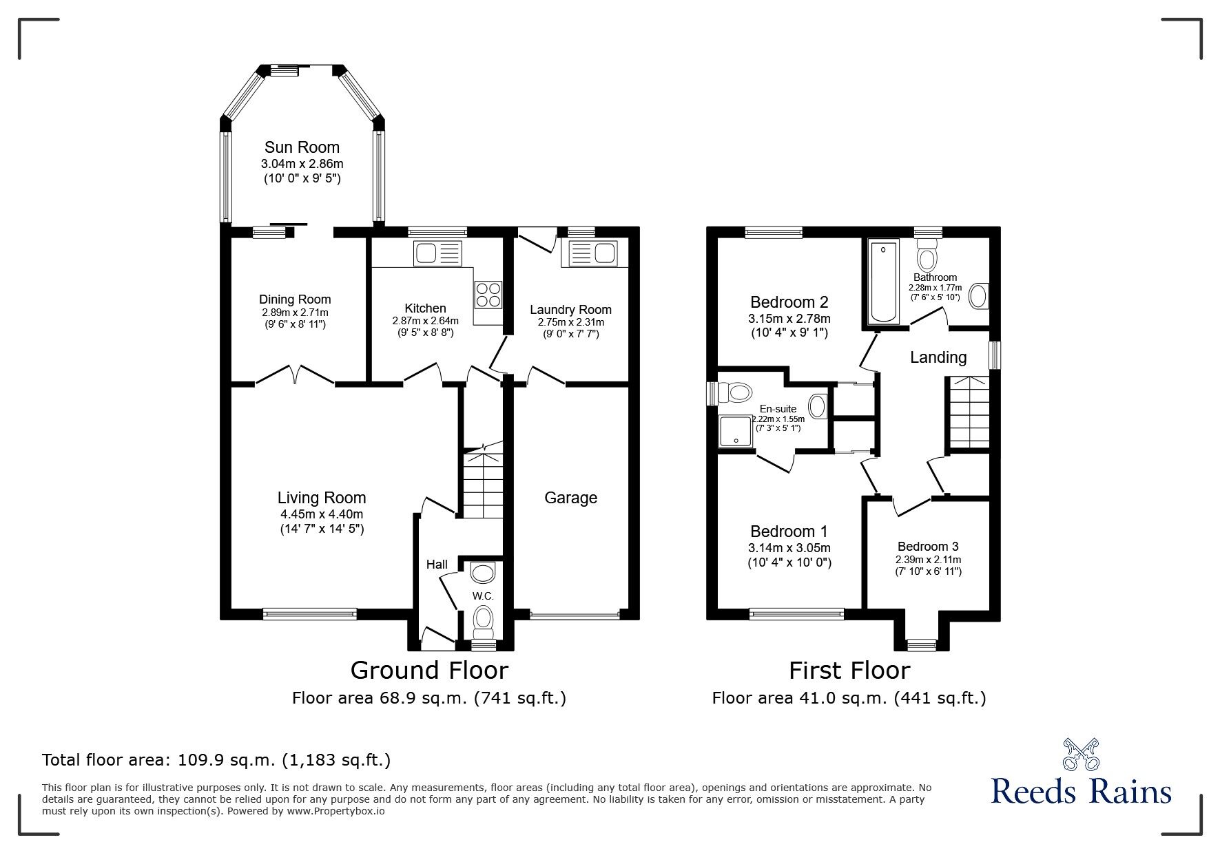 Floorplan of 3 bedroom Detached House for sale, Kingfisher Drive, St. Helens, Merseyside, WA11