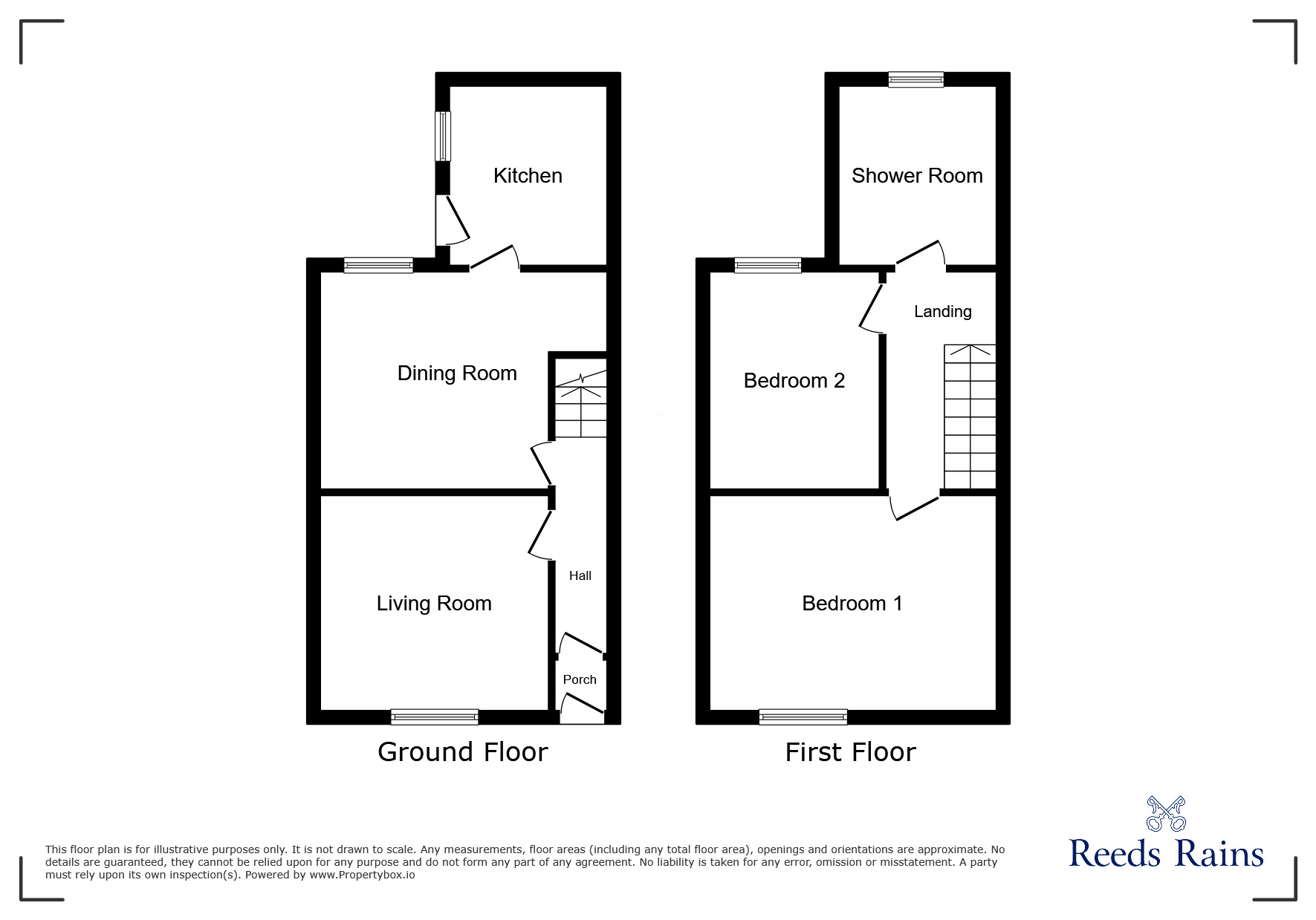 Floorplan of 2 bedroom Mid Terrace House for sale, Vincent Street, St. Helens, Merseyside, WA10