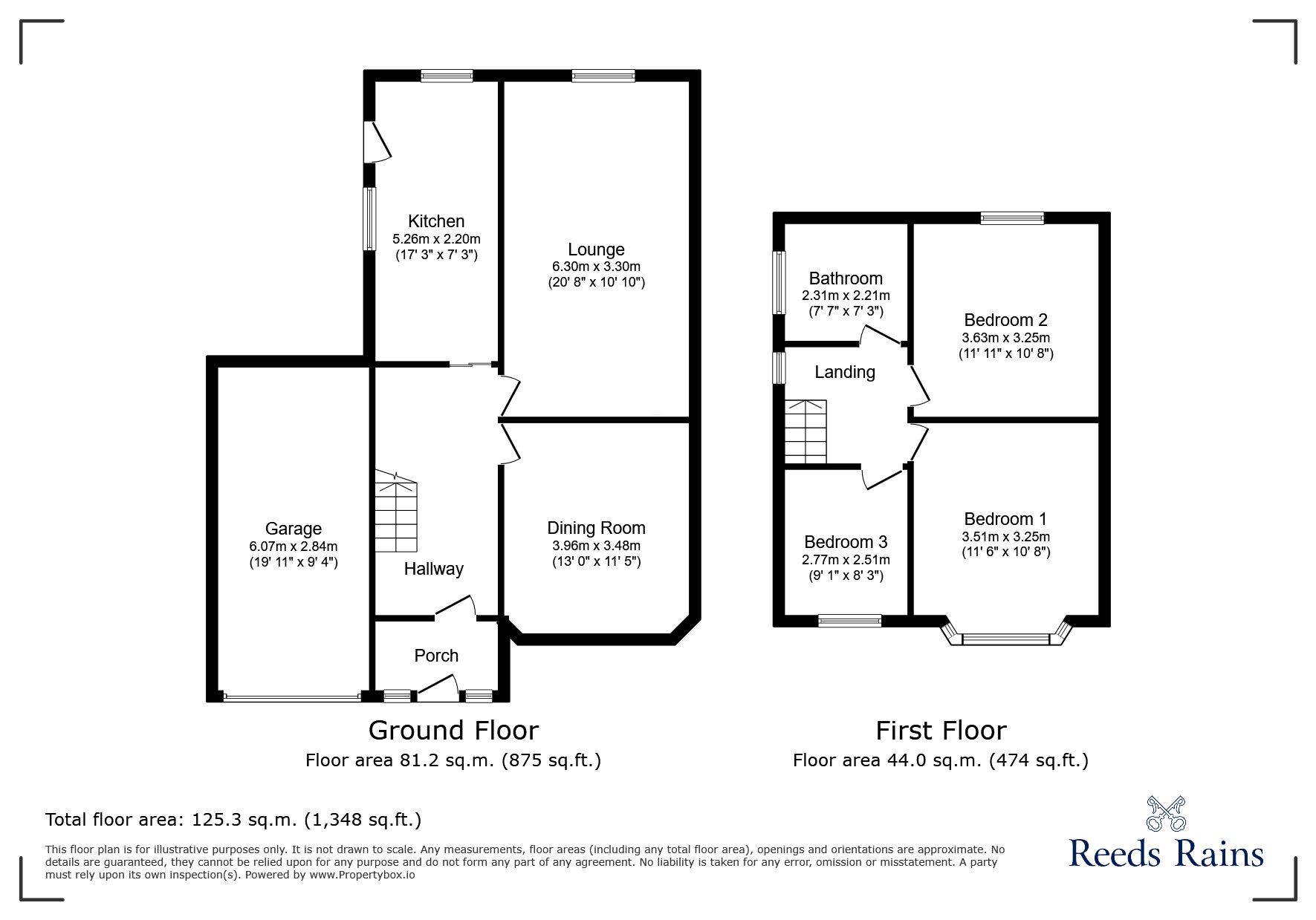 Floorplan of 3 bedroom Semi Detached House for sale, Willoughby Drive, St. Helens, Merseyside, WA10