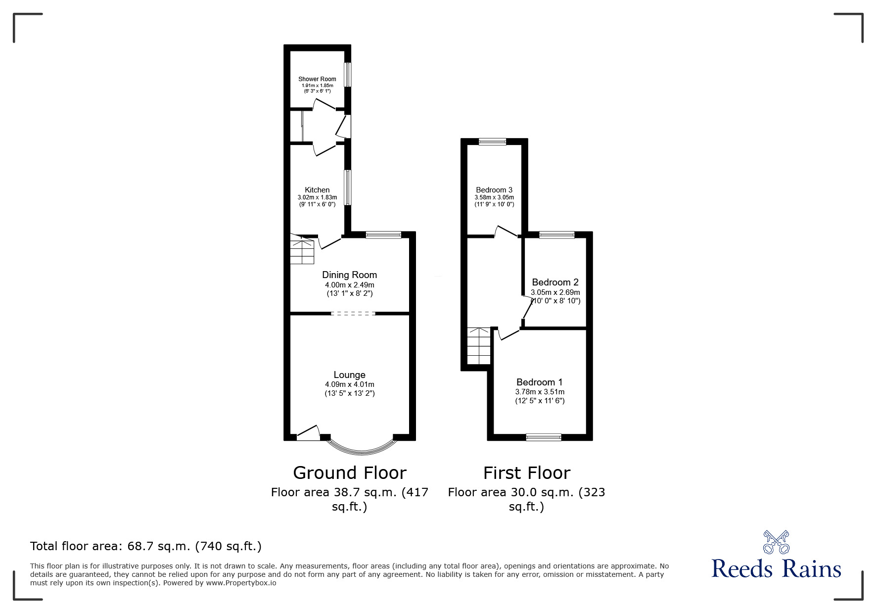 Floorplan of 3 bedroom Mid Terrace House for sale, Morgan Street, St. Helens, Merseyside, WA9