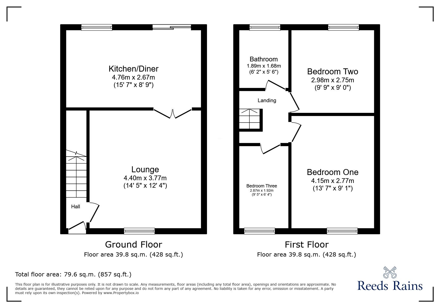 Floorplan of 3 bedroom Semi Detached House for sale, Tamarisk Gardens, Rainhill, St Helens, WA9