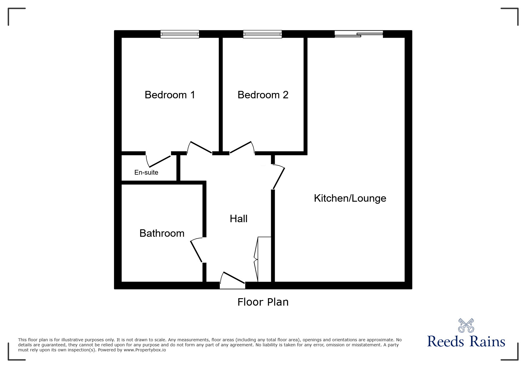 Floorplan of 2 bedroom  Flat for sale, Lower Hall Street, St. Helens, Merseyside, WA10