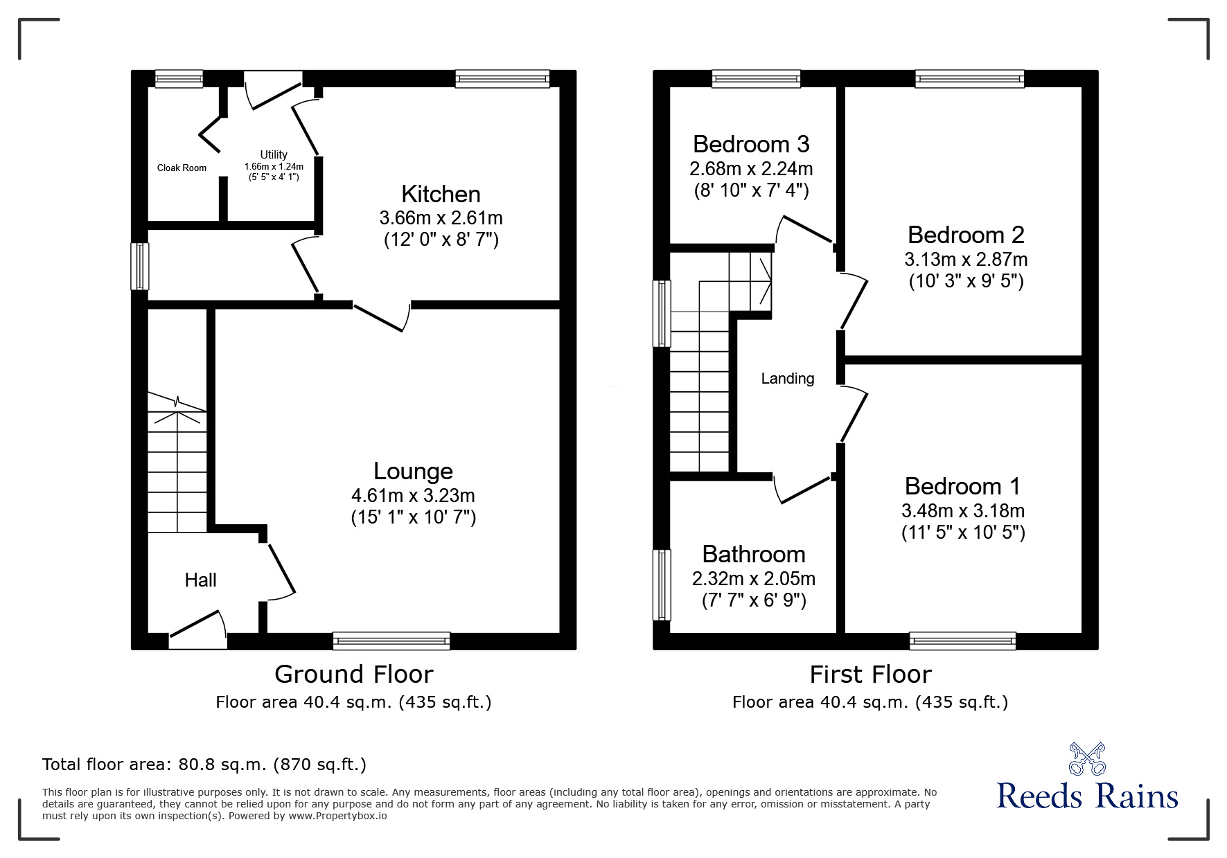 Floorplan of 3 bedroom Semi Detached House for sale, O'Sullivan Crescent, St. Helens, Merseyside, WA11