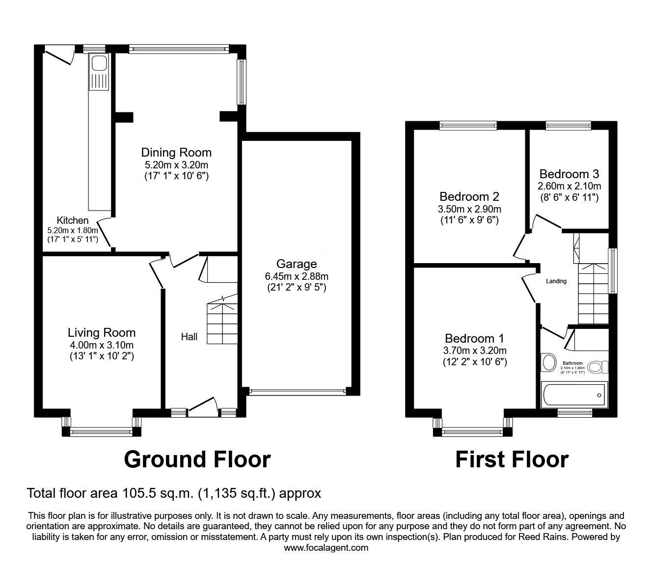 Floorplan of 3 bedroom Semi Detached House for sale, Rydal Grove, St. Helens, Merseyside, WA11