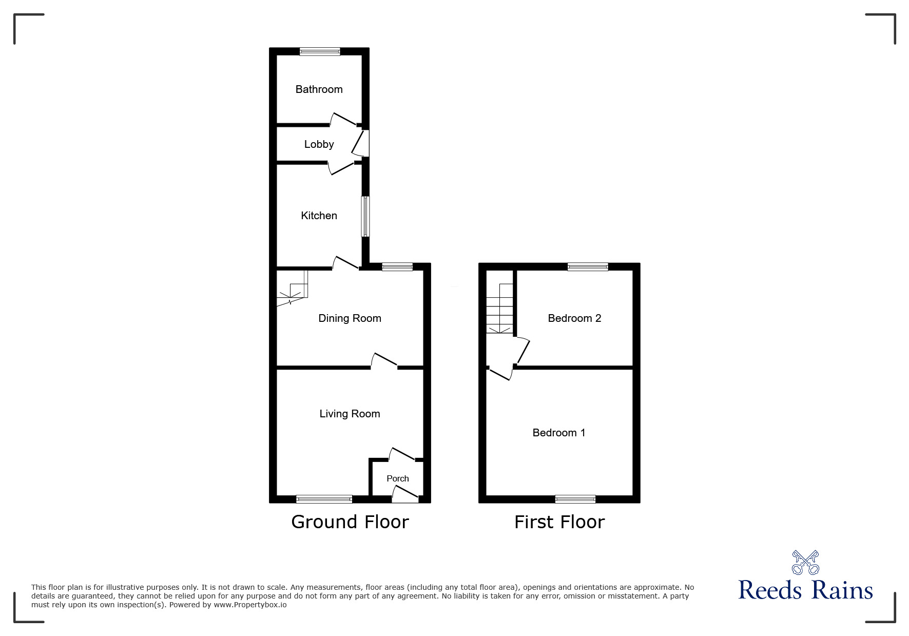 Floorplan of 2 bedroom Mid Terrace House for sale, Charnwood Street, St. Helens, Merseyside, WA9