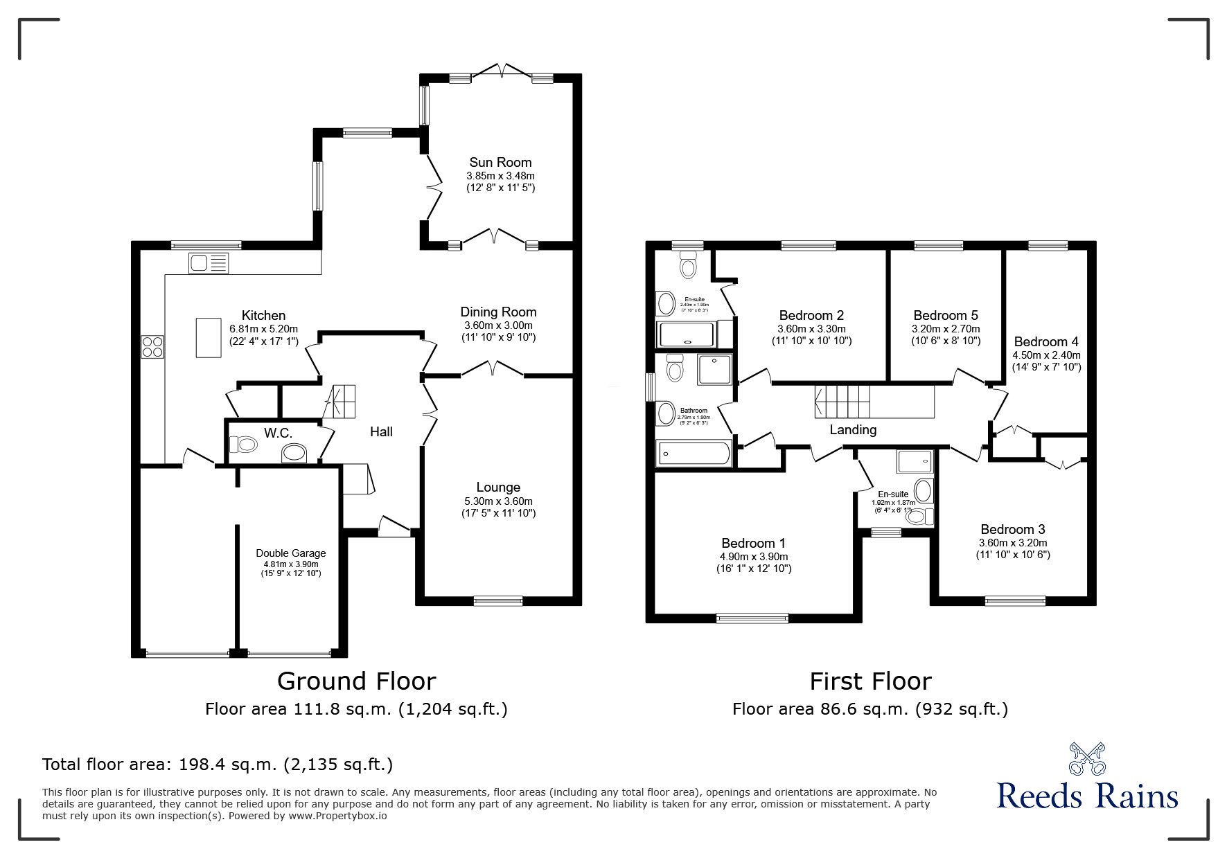 Floorplan of 5 bedroom Detached House for sale, Aynsley Court, St. Helens, Merseyside, WA9